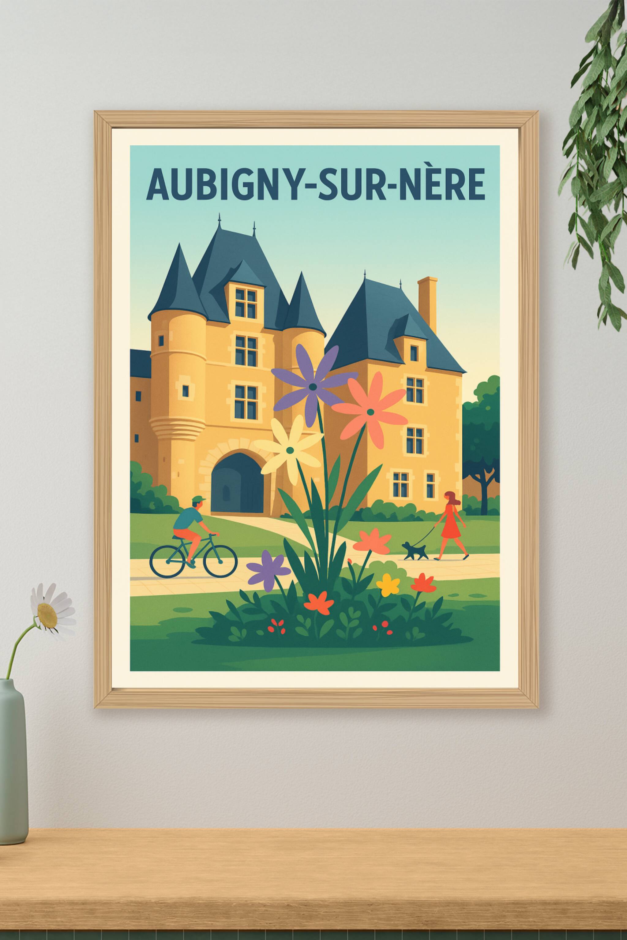 Affiche de Aubigny-sur-Nère - Charme et sérénité au cœur du Berry