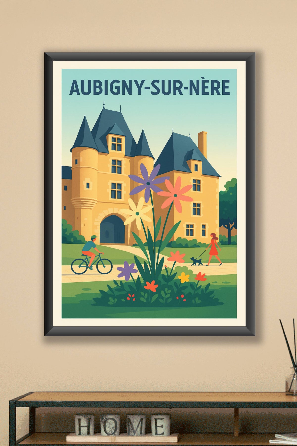 Affiche de Aubigny-sur-Nère - Charme et sérénité au cœur du Berry