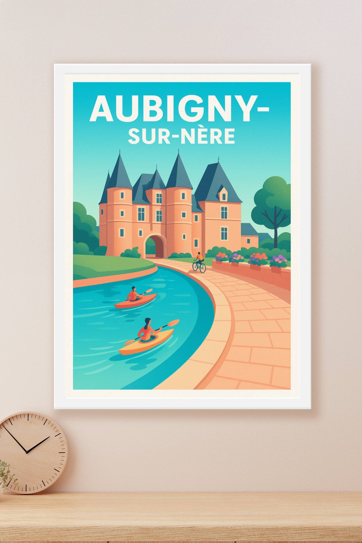 Affiche de Aubigny-sur-Nère - Charme et douceur de vivre en bord de rivière