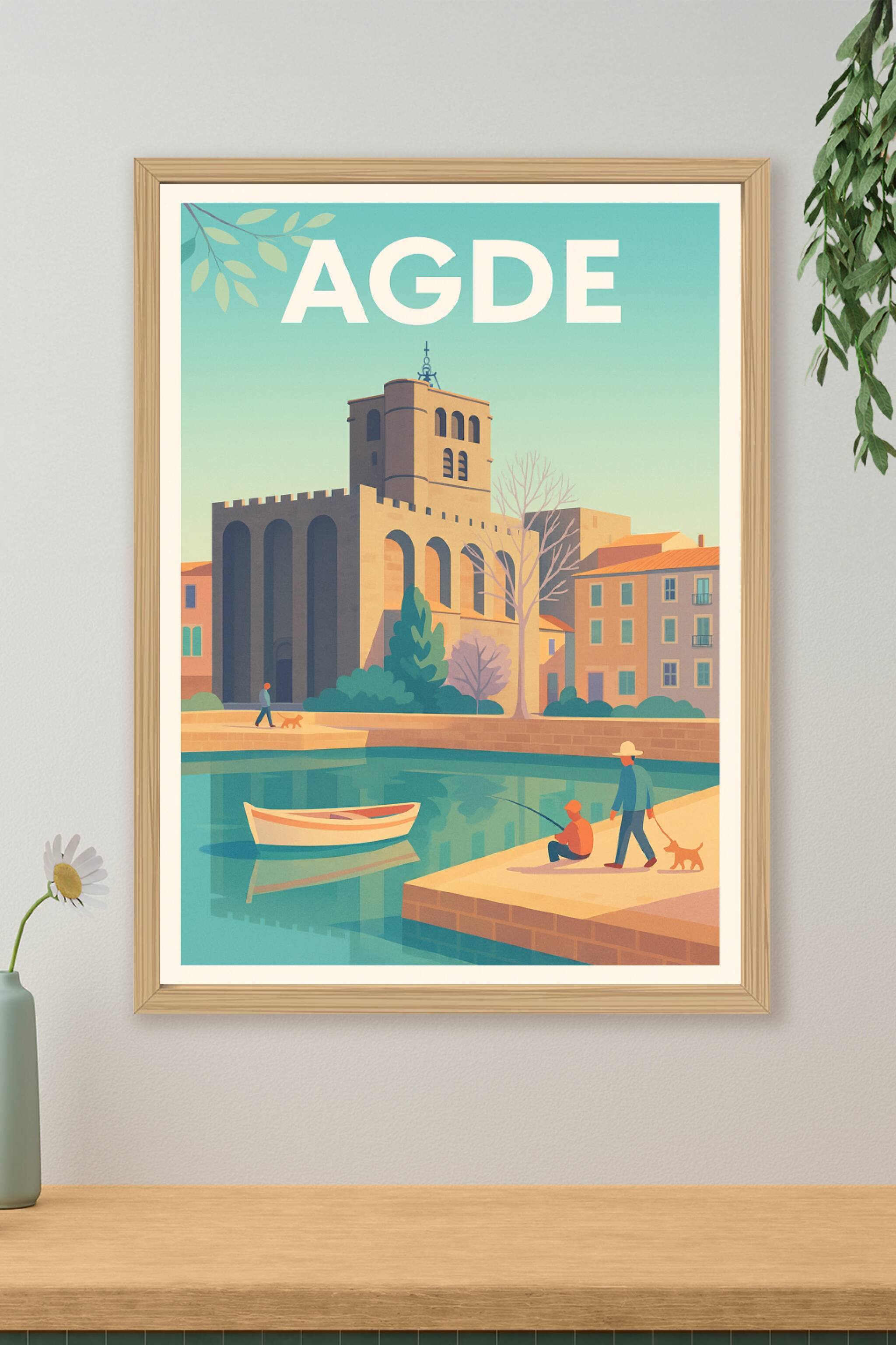 Affiche de Agde - Sérénité au bord de l'eau