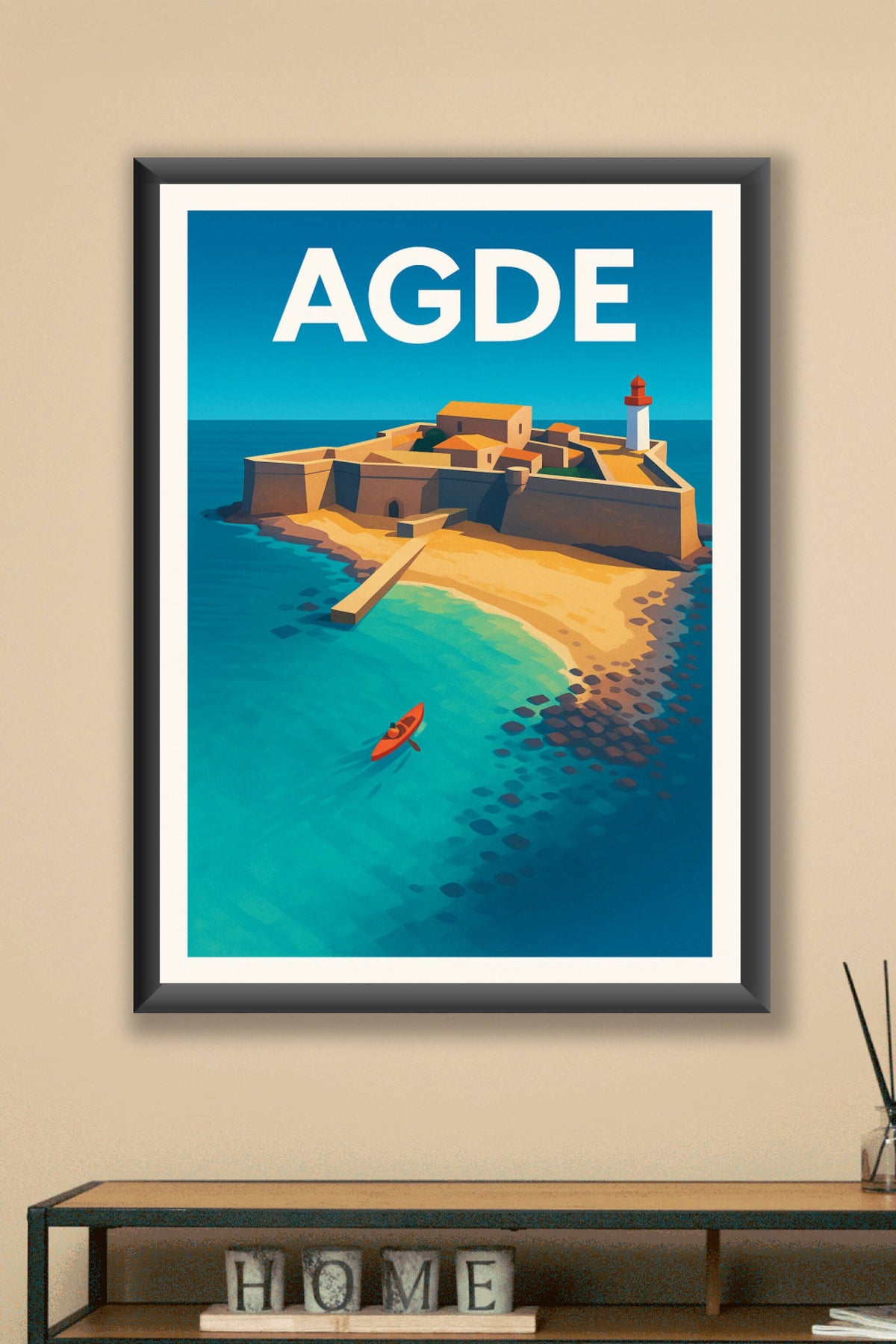 Affiche de Agde - Le charme du Fort Brescou en bord de mer