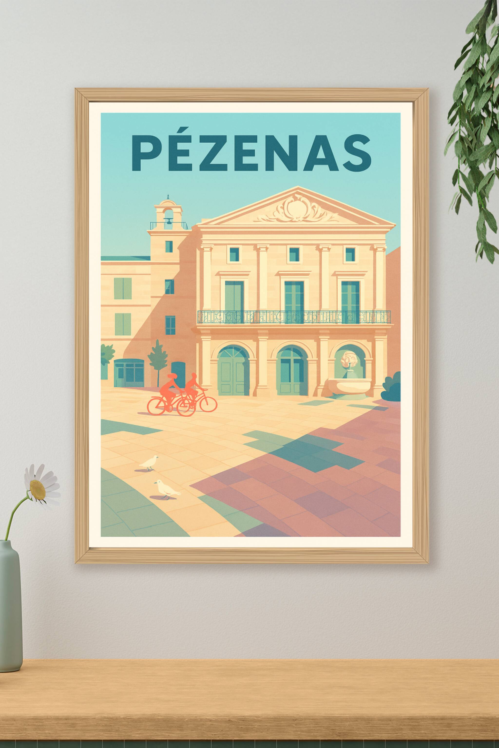 Affiche de Pézenas - Charme et lumière méditerranéenne