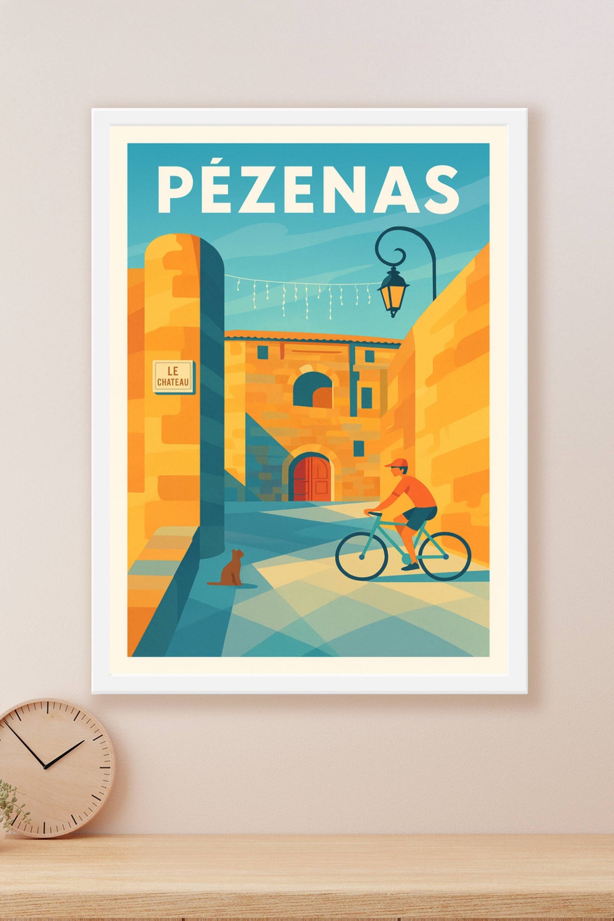 Affiche de Pézenas - L'élégance du Château au fil des ruelles
