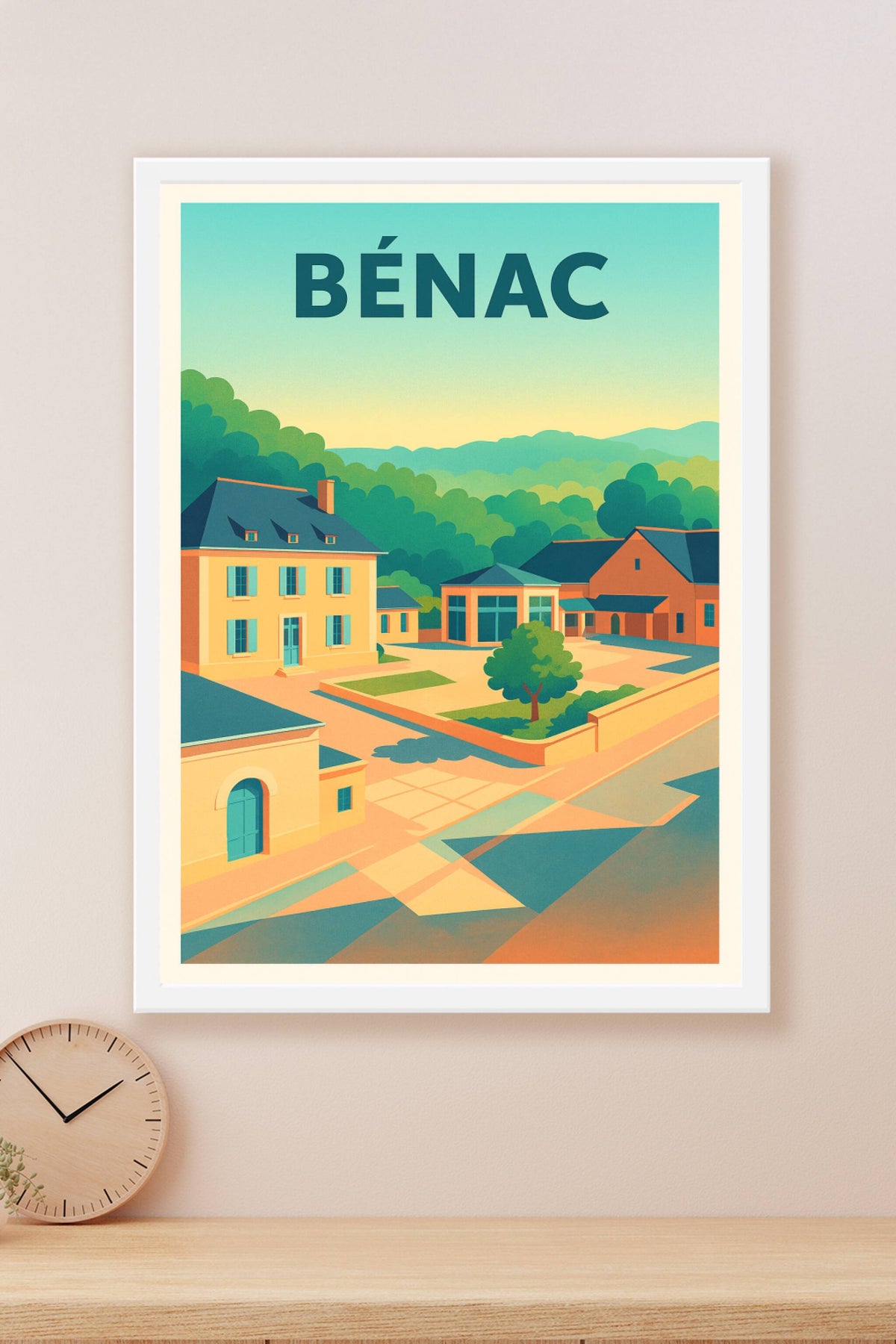 Affiche de Bénac - Charme paisible ensoleillé