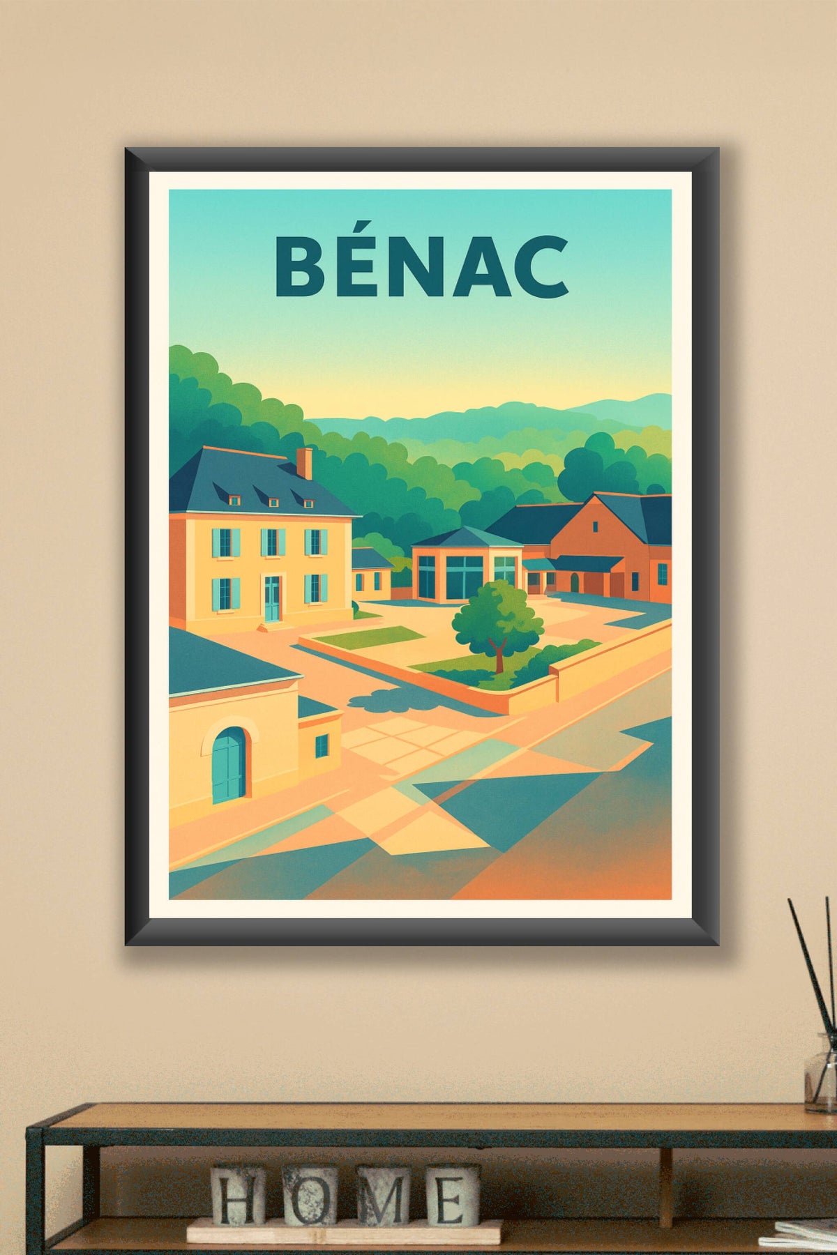 Affiche de Bénac - Charme paisible ensoleillé