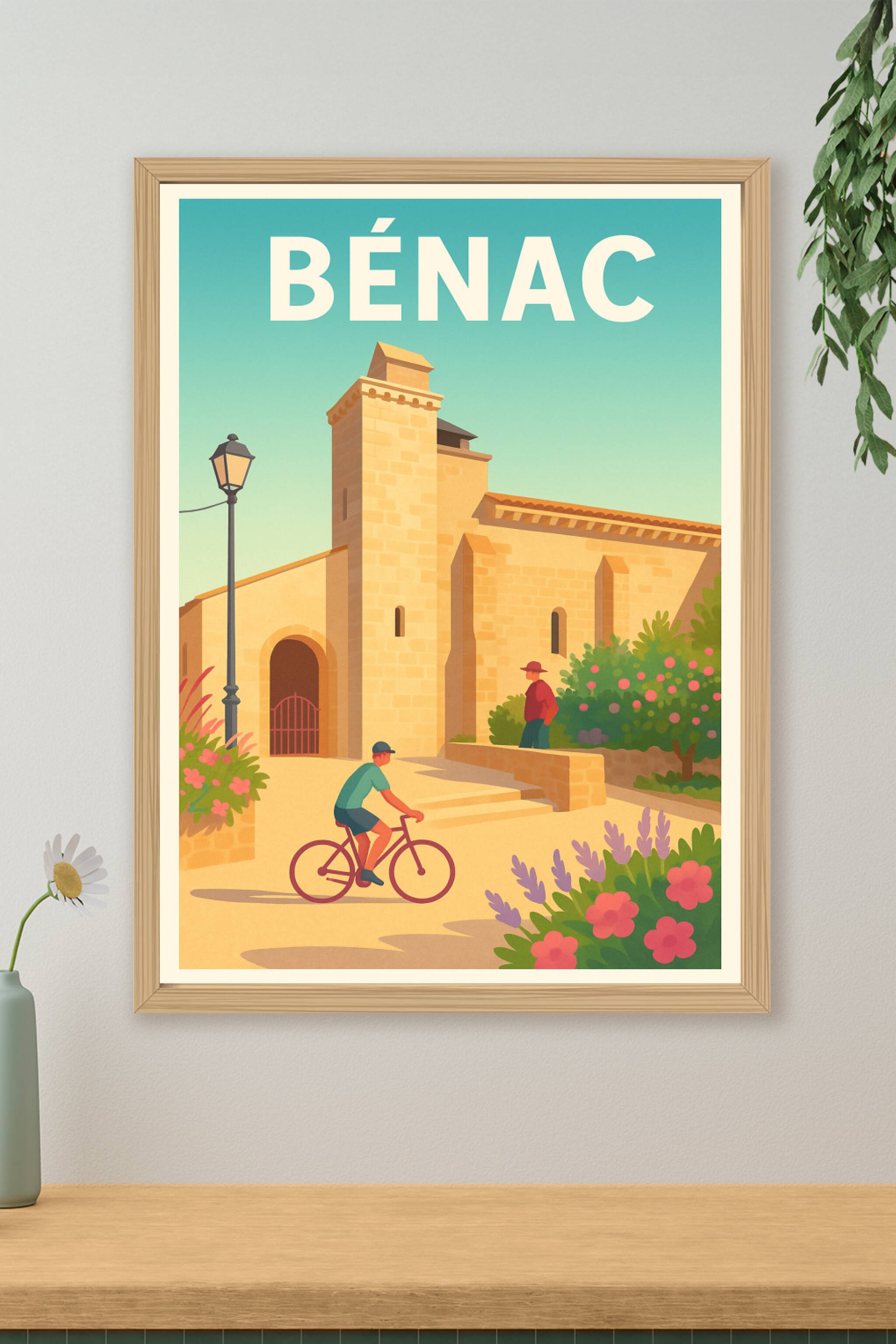 Affiche de Bénac - Charme et simplicité ensoleillés