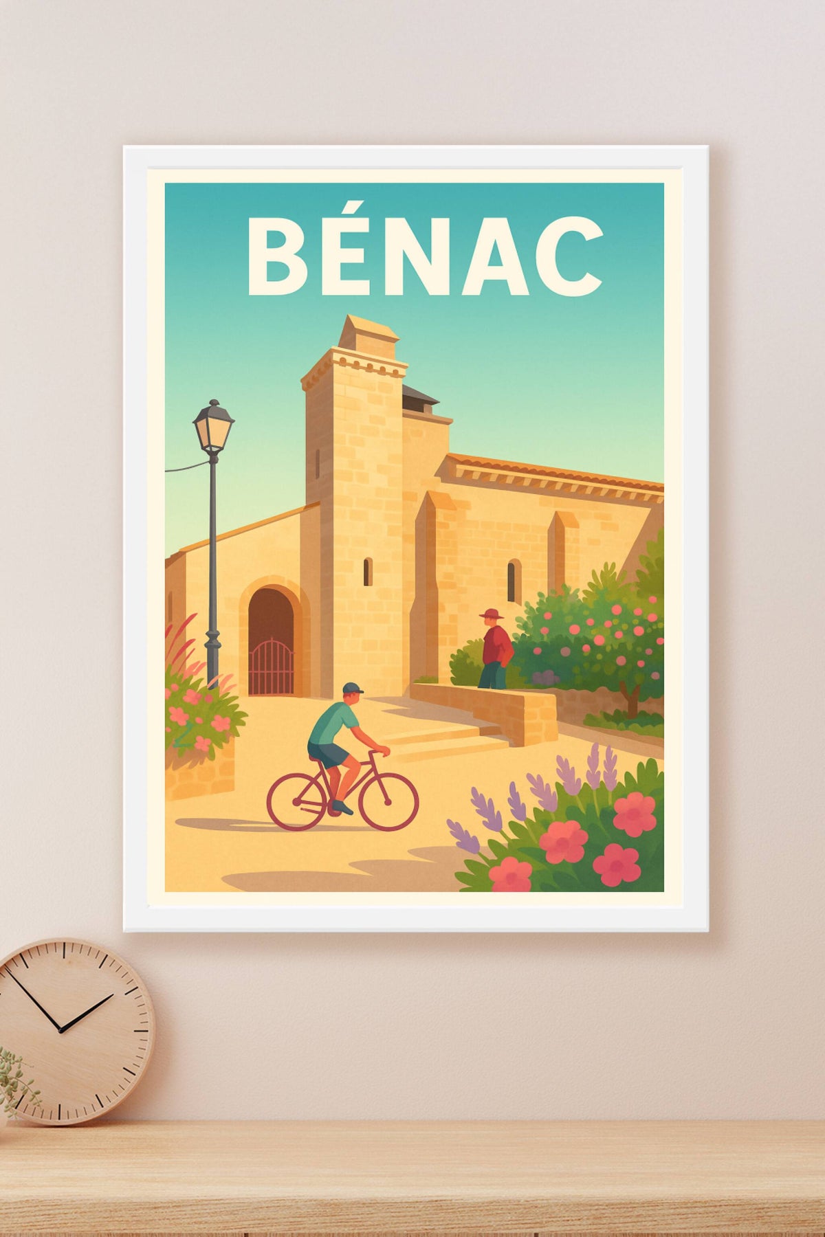 Affiche de Bénac - Charme et simplicité ensoleillés