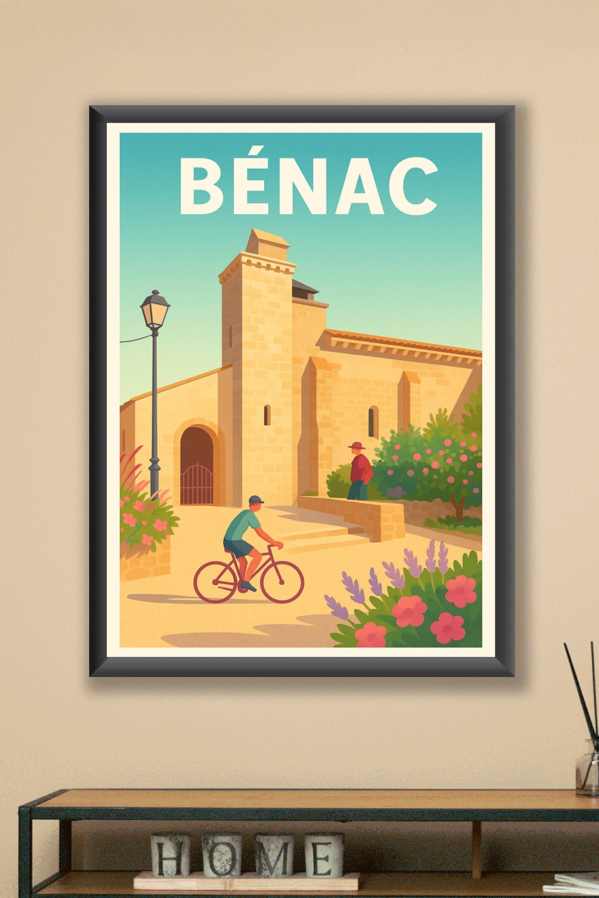 Affiche de Bénac - Charme et simplicité ensoleillés