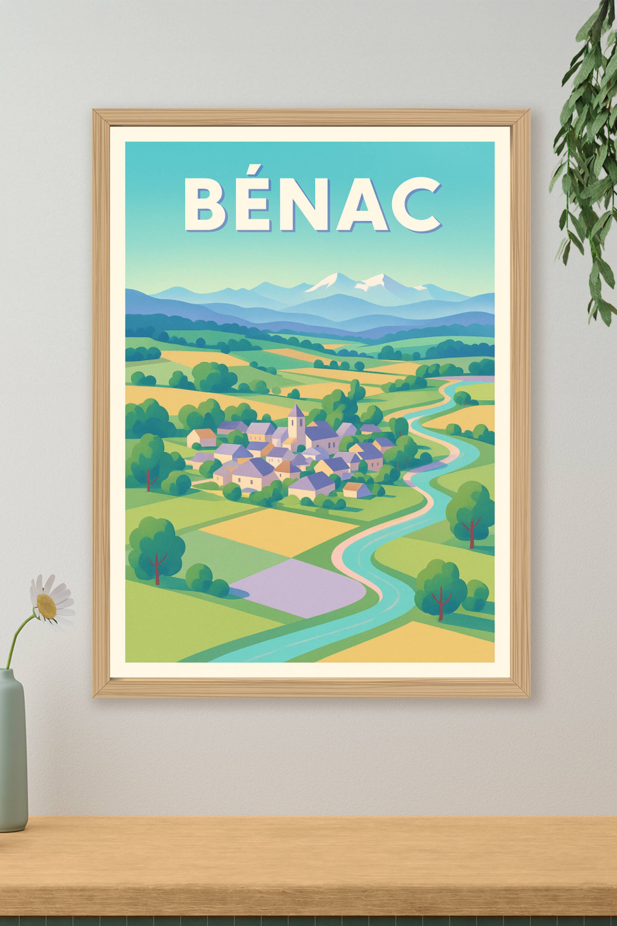 Affiche de Bénac - Charme bucolique au cœur des Pyrénées