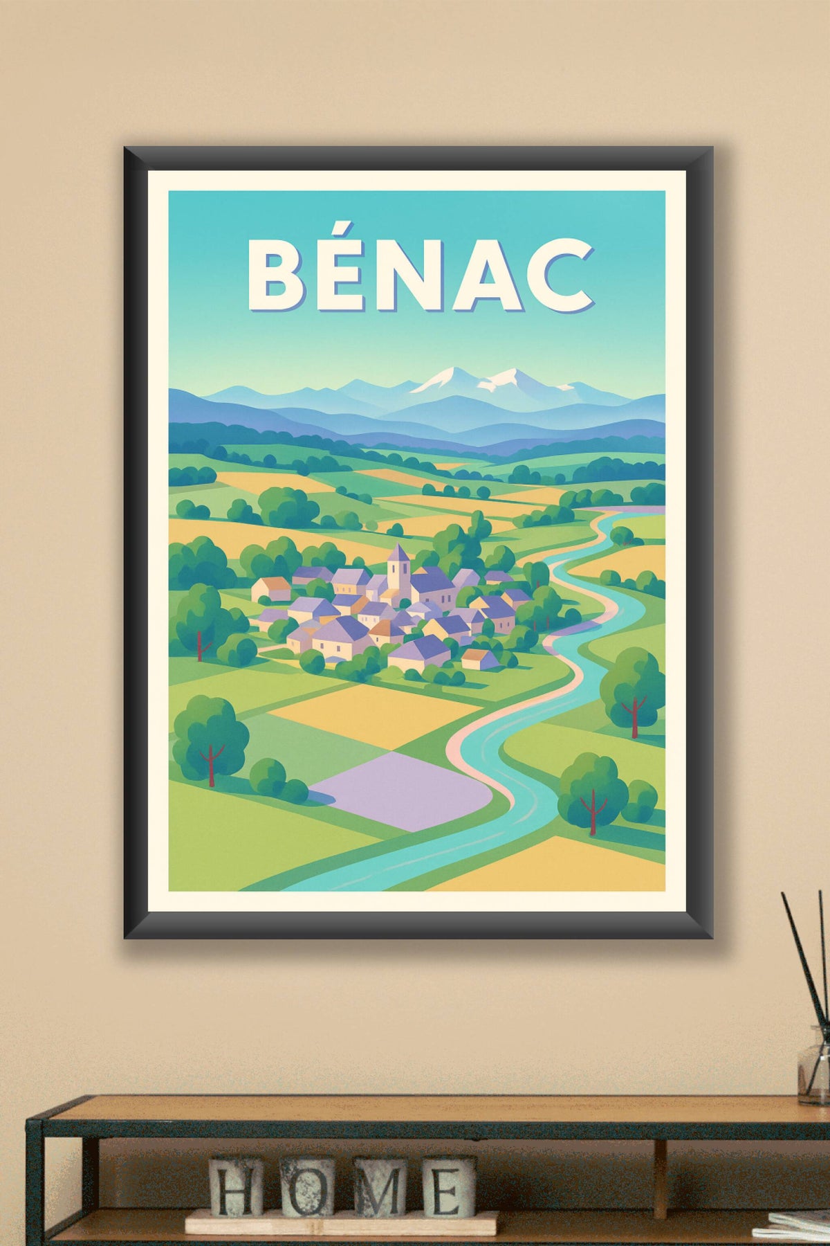 Affiche de Bénac - Charme bucolique au cœur des Pyrénées