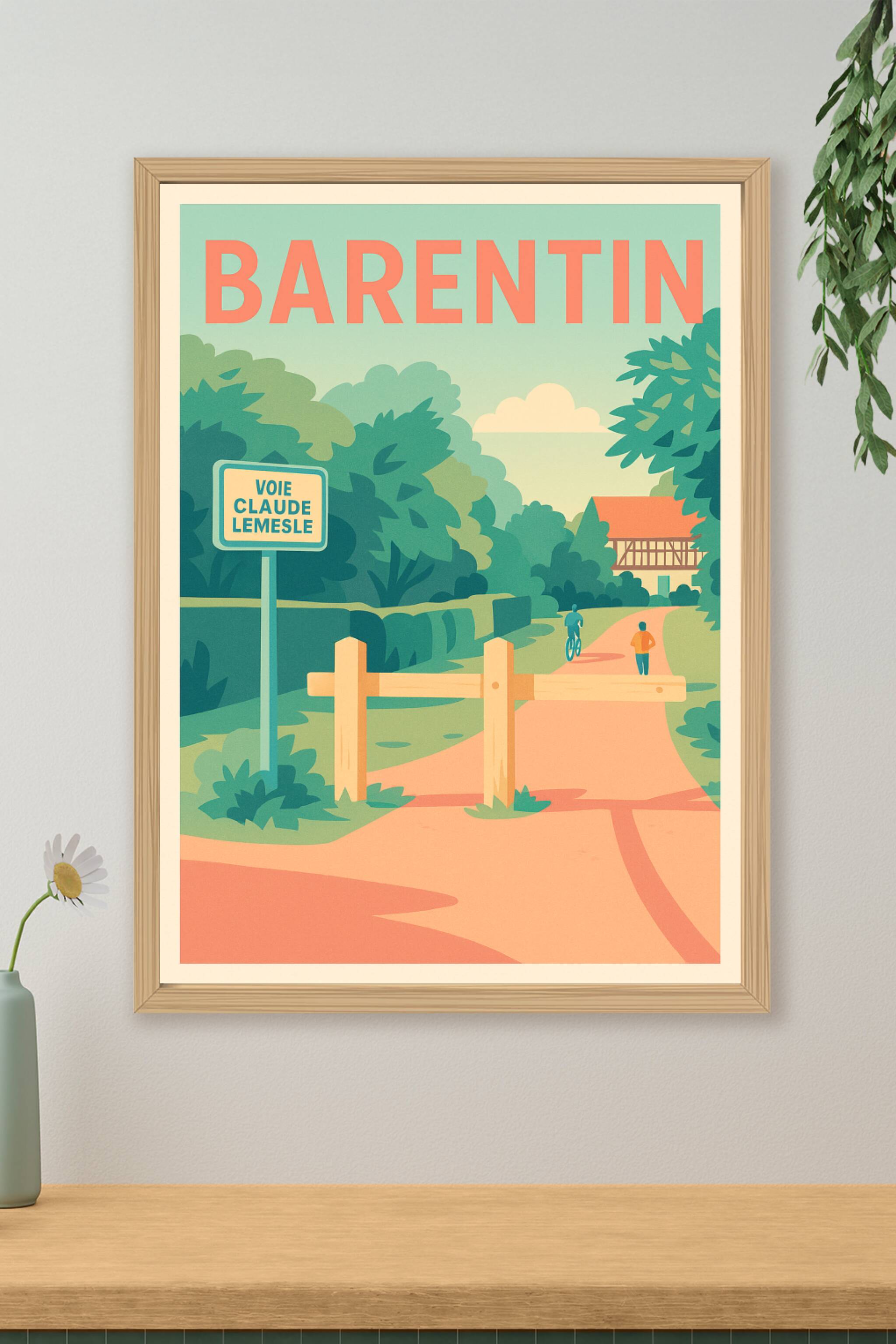 Affiche de Barentin - Promenade bucolique sur la Voie Claude Lemesle