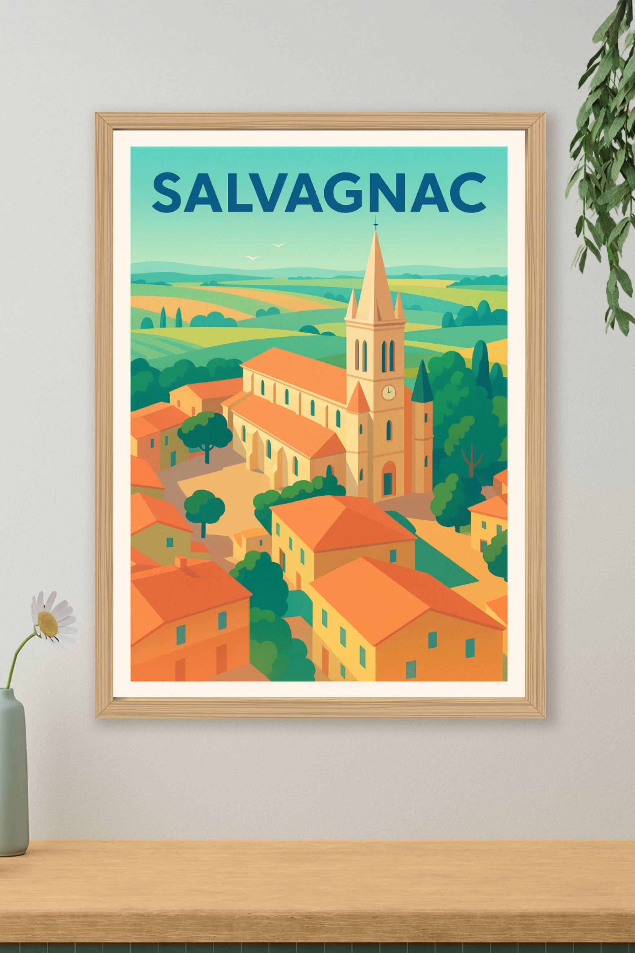 Affiche de Salvagnac - Charme et sérénité du village occitan