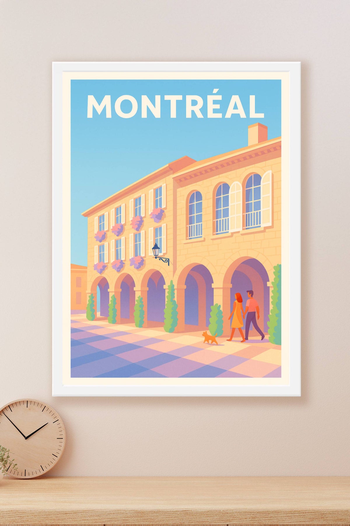 Affiche de Montréal - Promenade ensoleillée au cœur de la ville