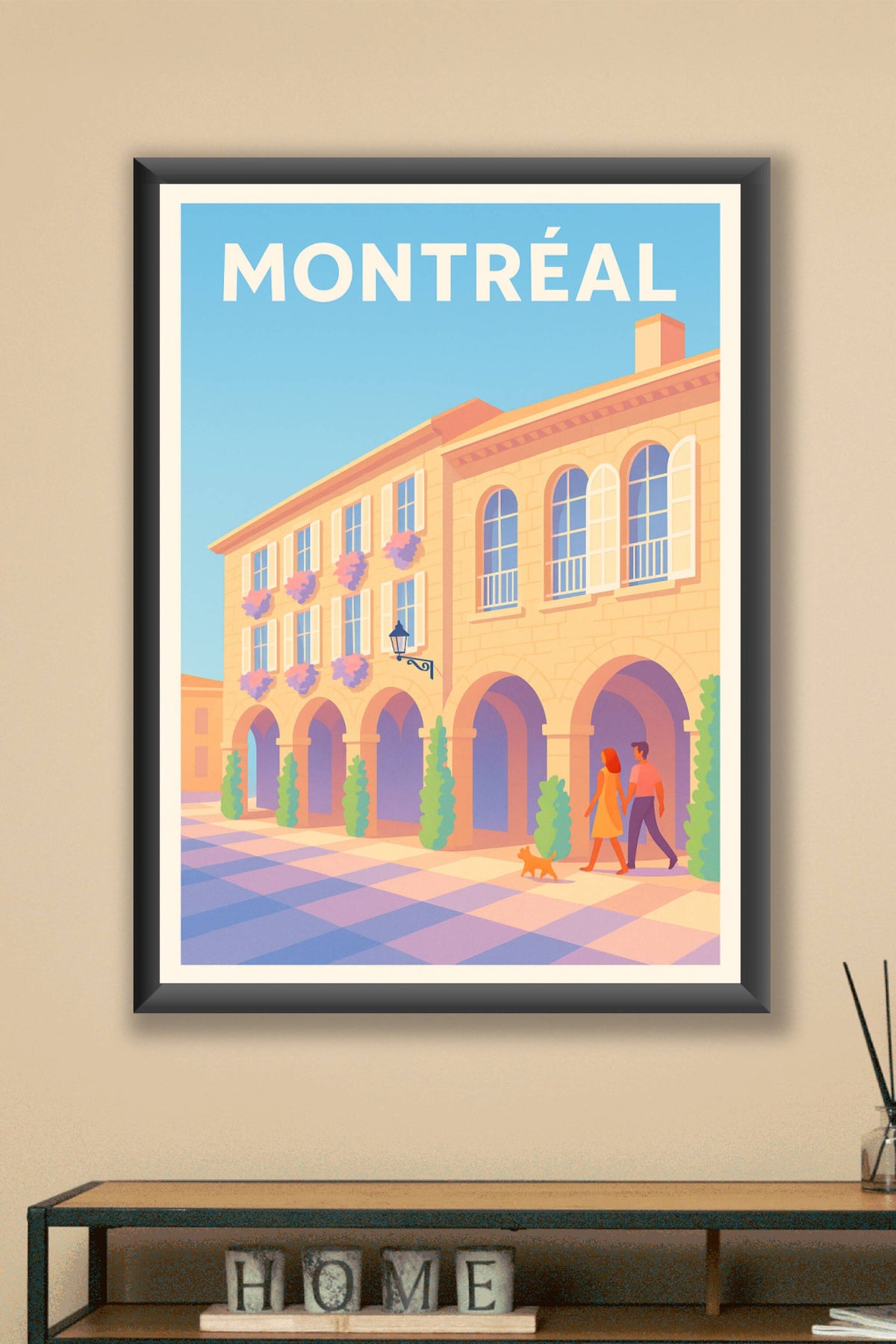 Affiche de Montréal - Promenade ensoleillée au cœur de la ville