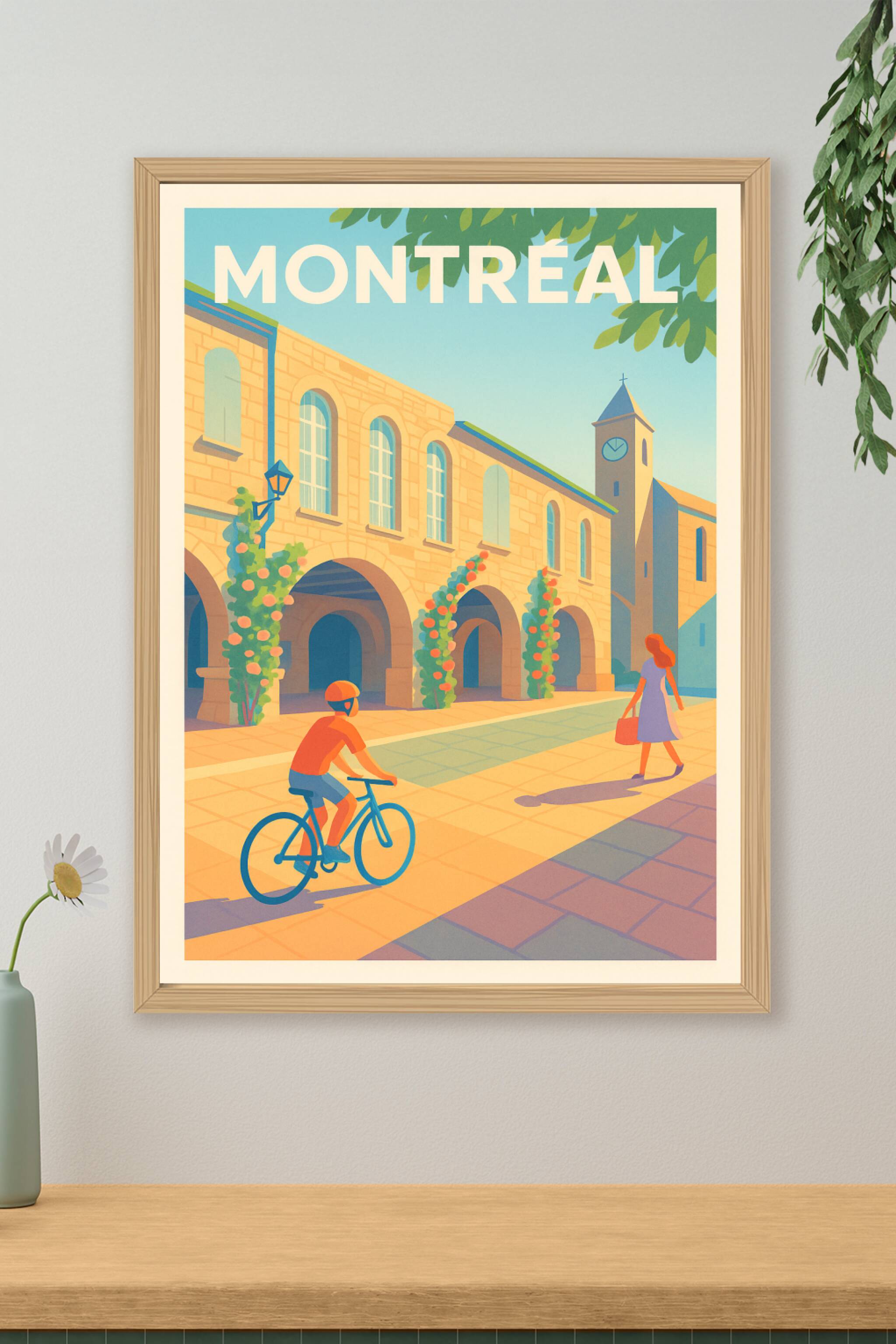 Affiche de Montréal - Lumières d'une promenade urbaine