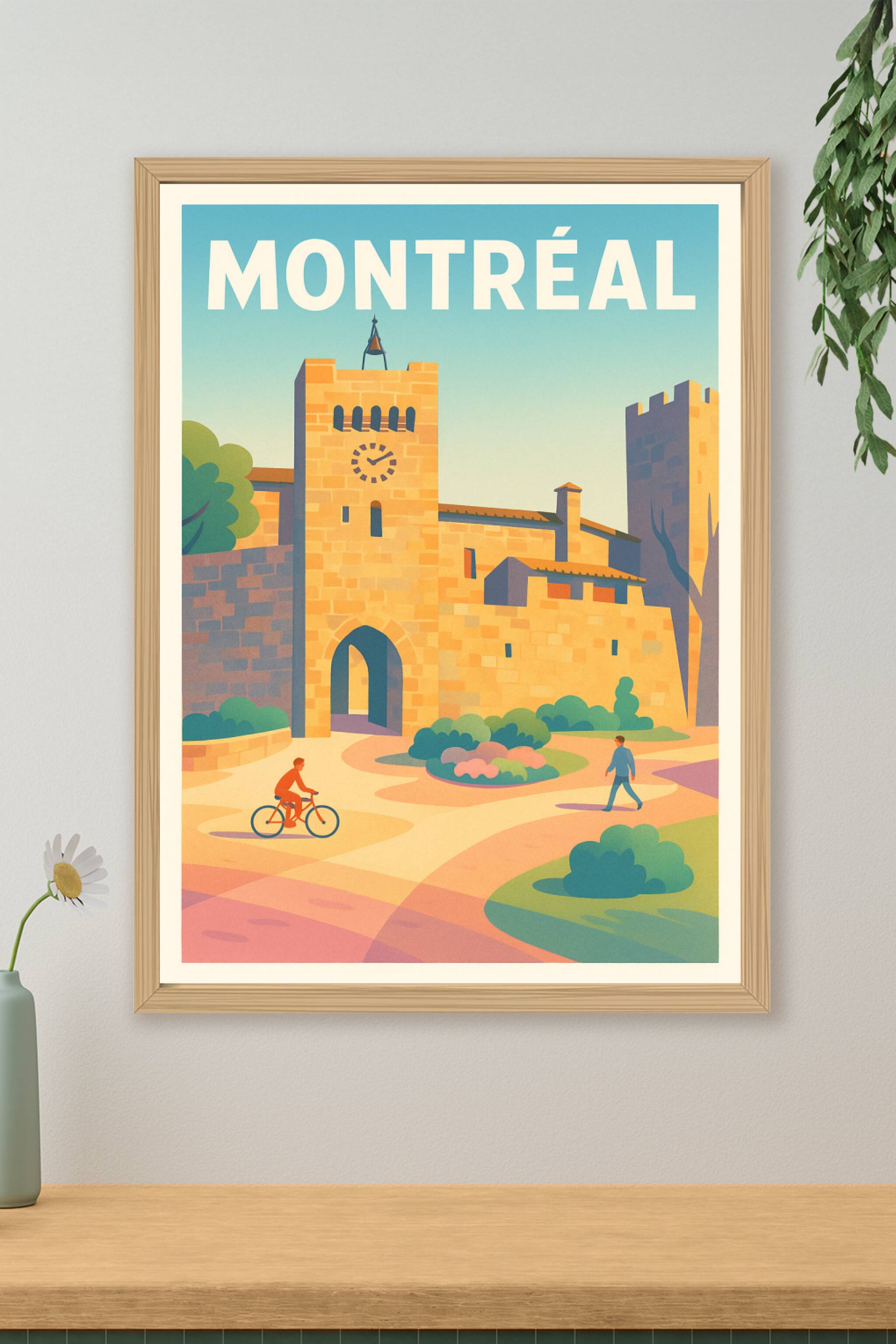 Affiche de Montréal - Charme historique et douceur de vivre