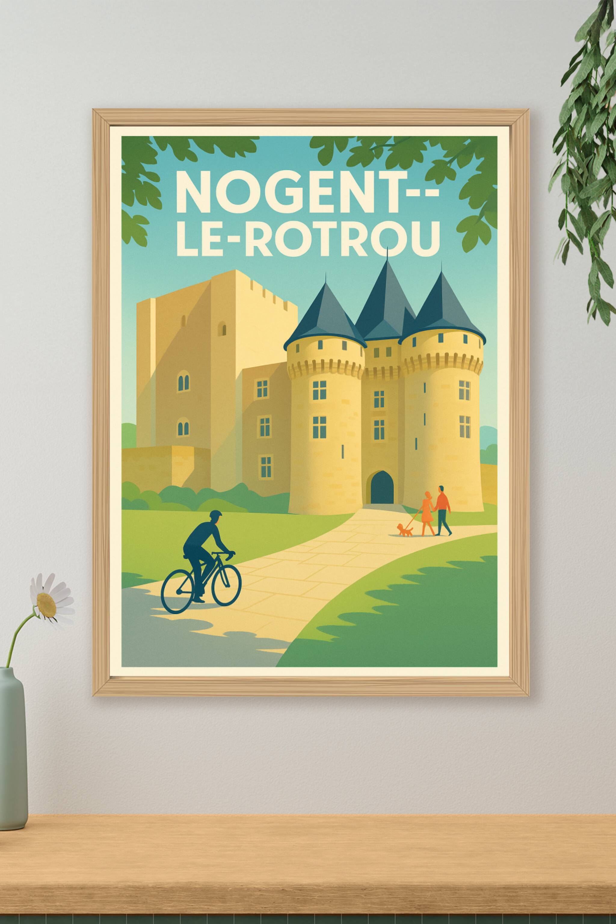 Affiche de Nogent-le-Rotrou - Charme et histoire au château médiéval
