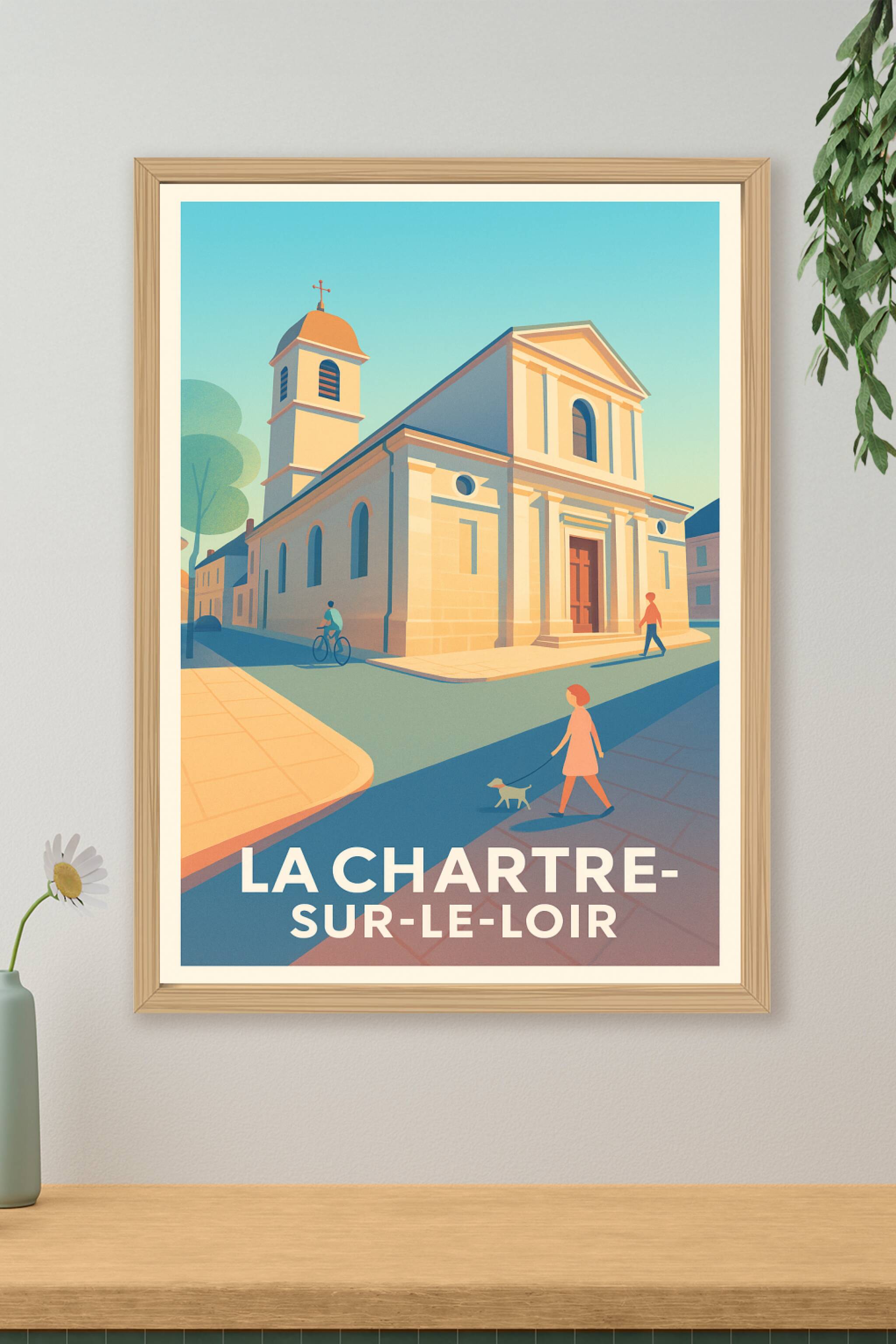 Affiche de La Chartre-sur-le-Loir - Charme tranquille et patrimoine authentique