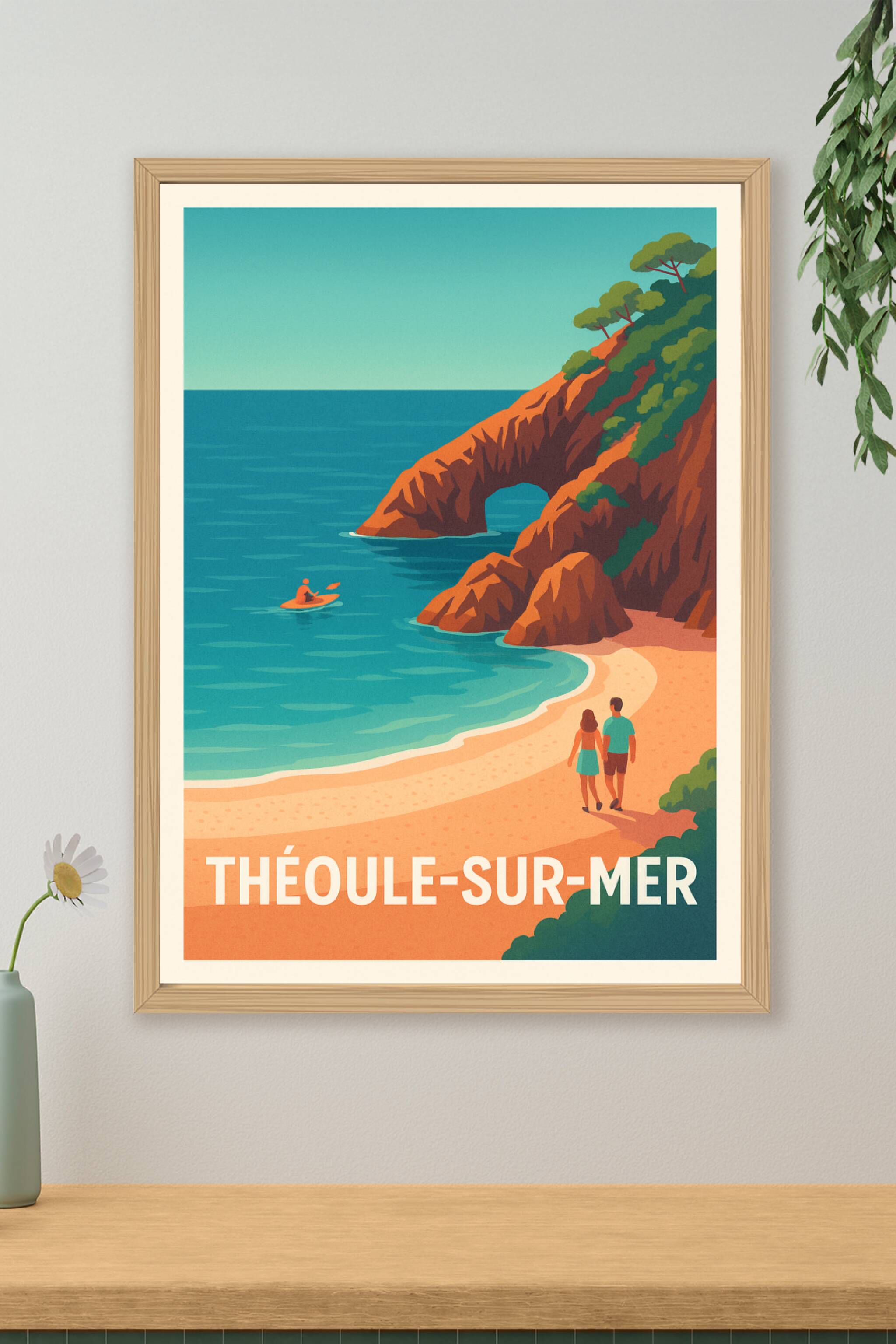 Affiche de Théoule-sur-Mer - Échappée romantique sur la Côte d'Azur