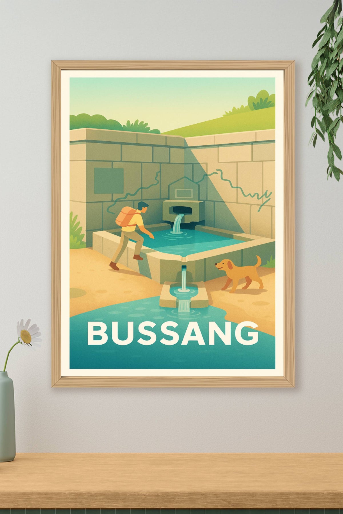 Affiche Bussang — Escapade nature et sources rafraîchissantes · poster d'art de Bussang