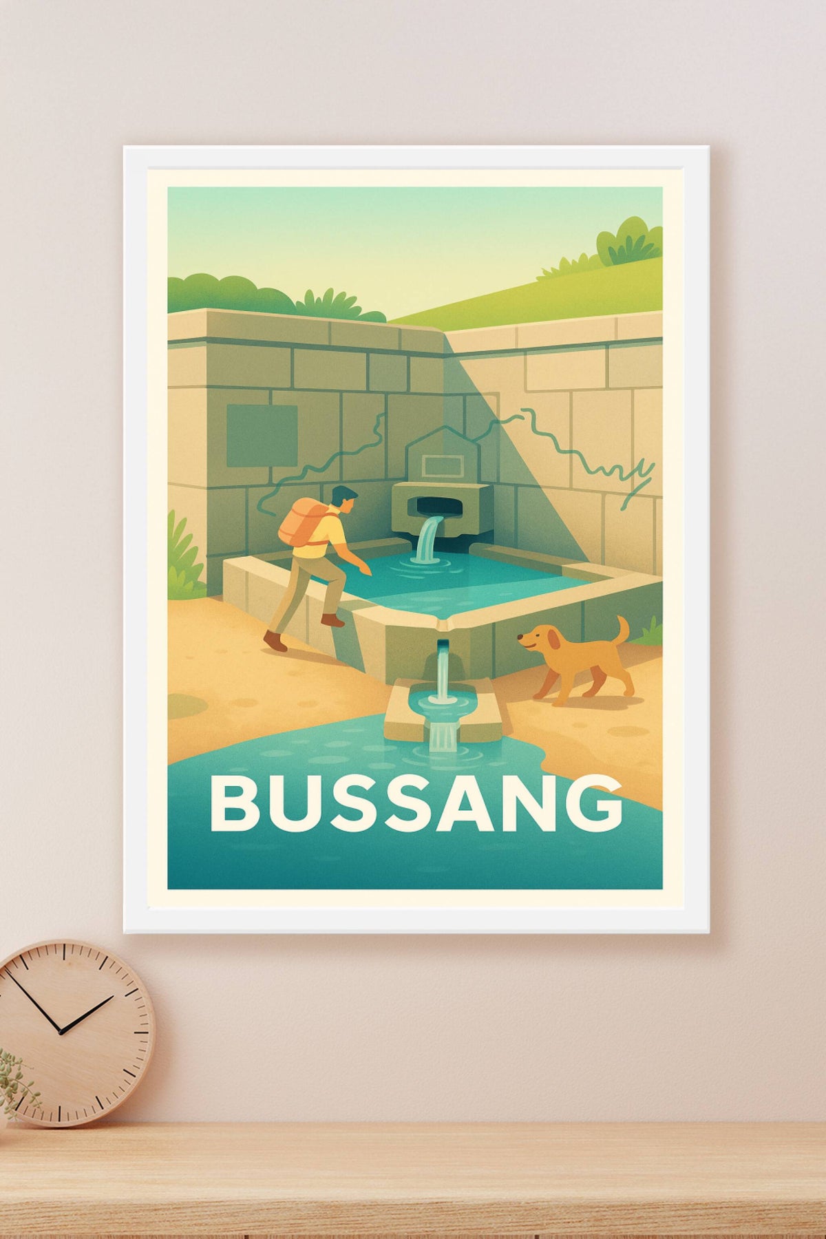 Affiche Bussang — Escapade nature et sources rafraîchissantes · poster d'art de Bussang