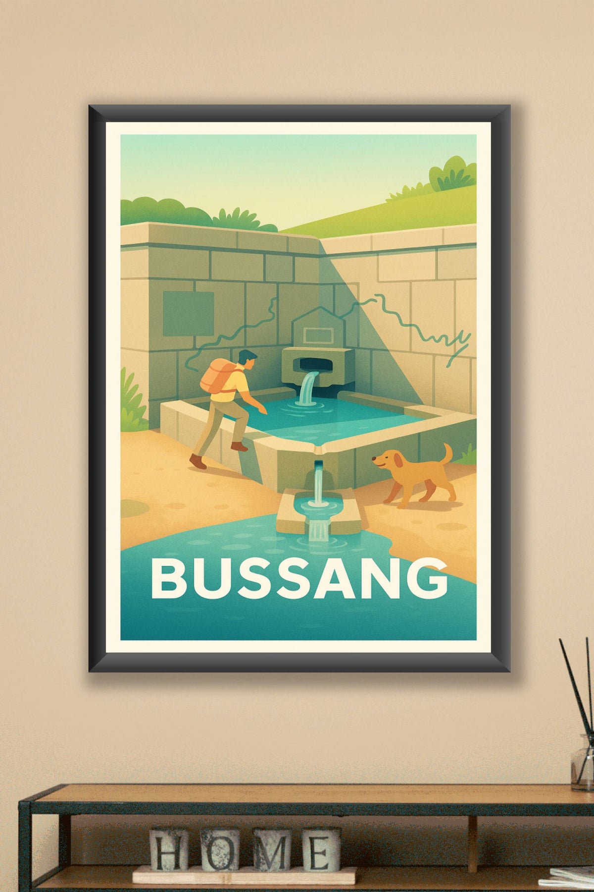 Affiche Bussang — Escapade nature et sources rafraîchissantes · poster d'art de Bussang