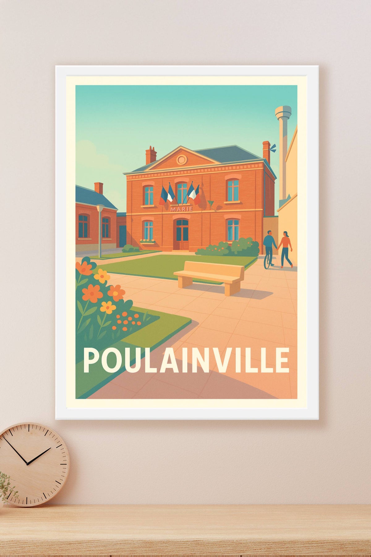 Affiche Poulainville — Charme et sérénité au cœur de la mairie · poster d'art de Poulainville