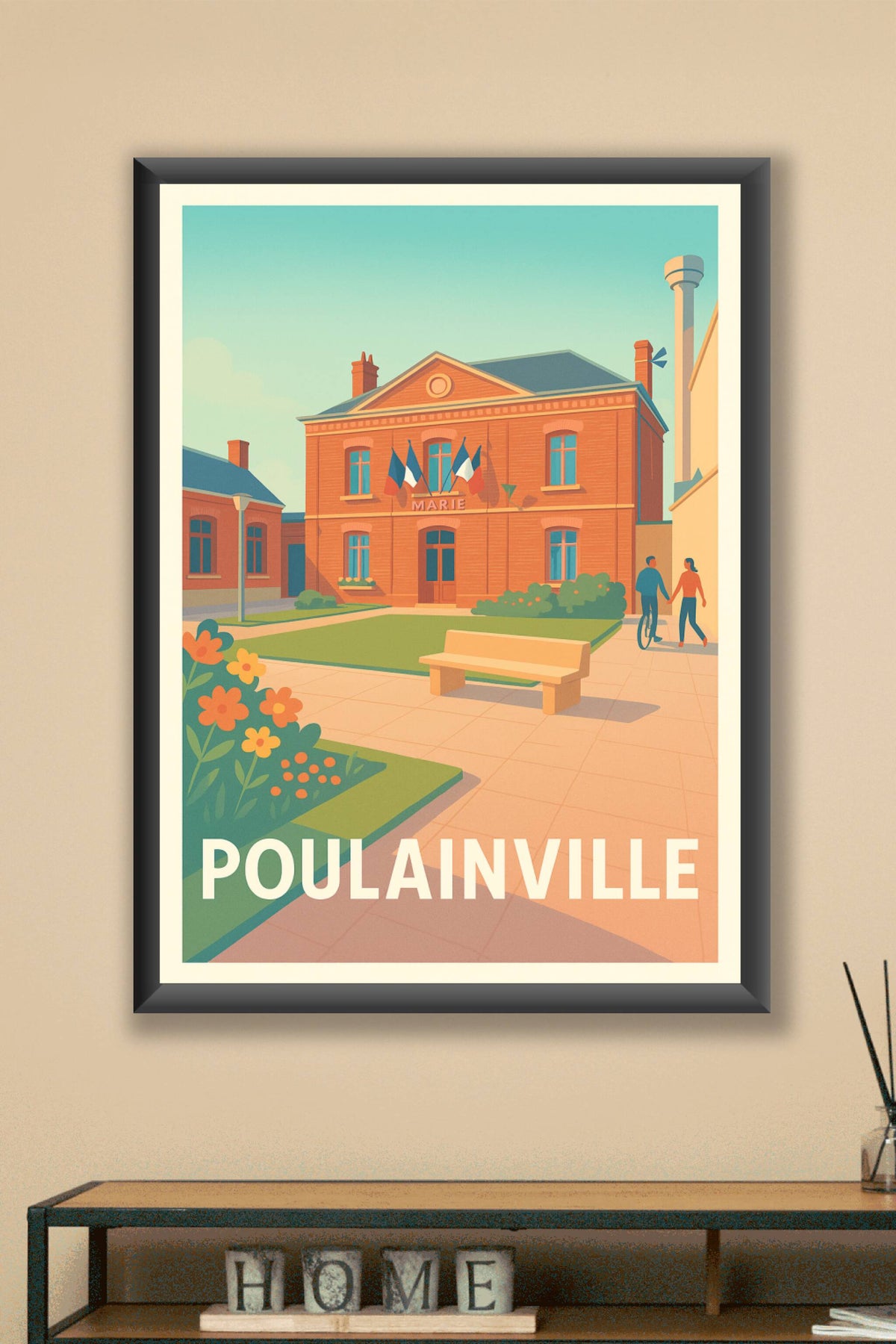 Affiche Poulainville — Charme et sérénité au cœur de la mairie · poster d'art de Poulainville
