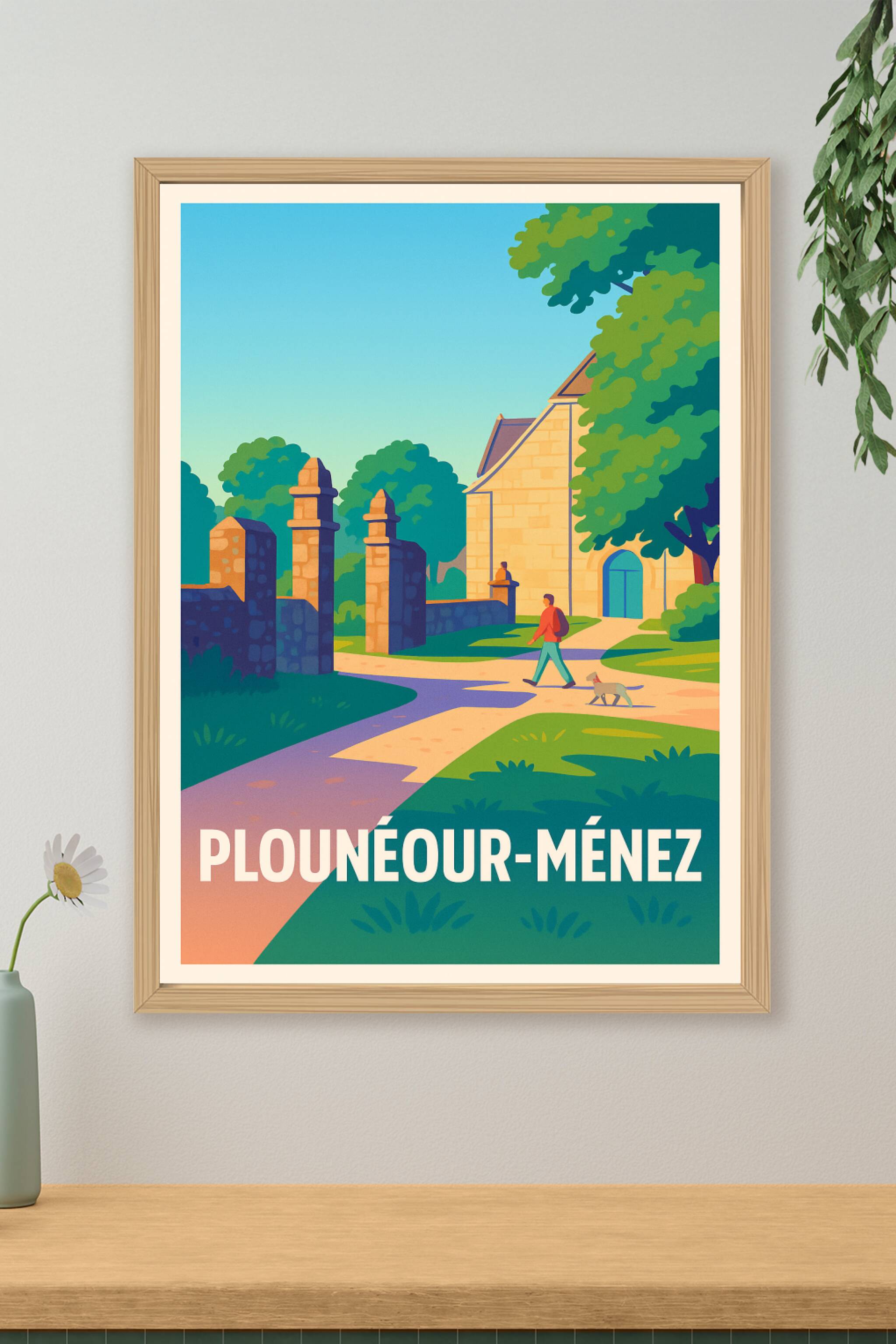 Affiche de Plounéour-Ménez - Charme et sérénité bretons