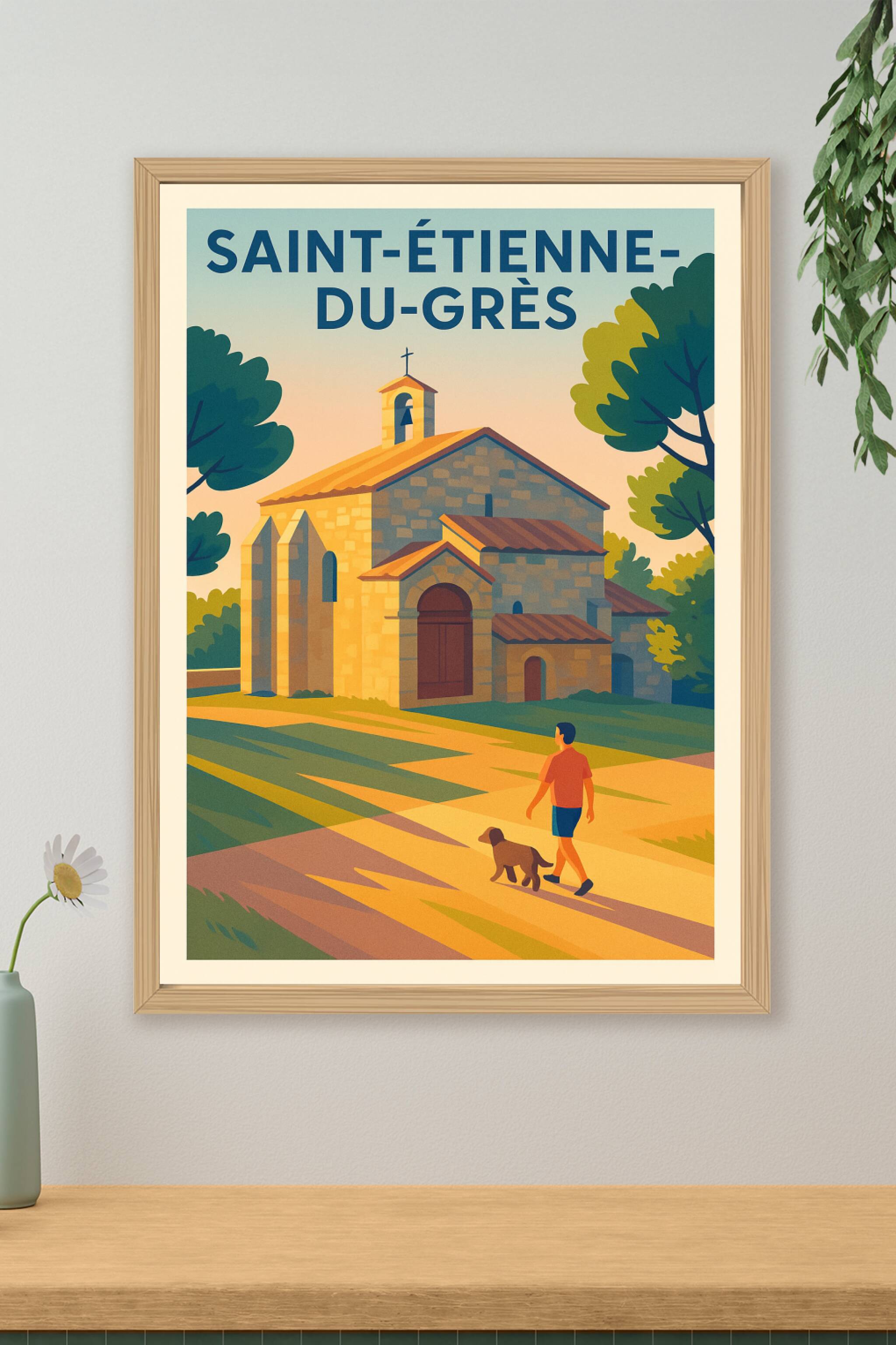 Affiche de Saint-Étienne-du-Grès - Balade au cœur du village provençal