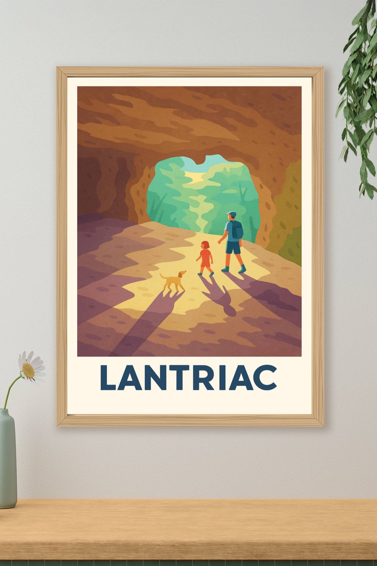 Affiche Lantriac — Évasion en pleine nature · poster d'art de Lantriac