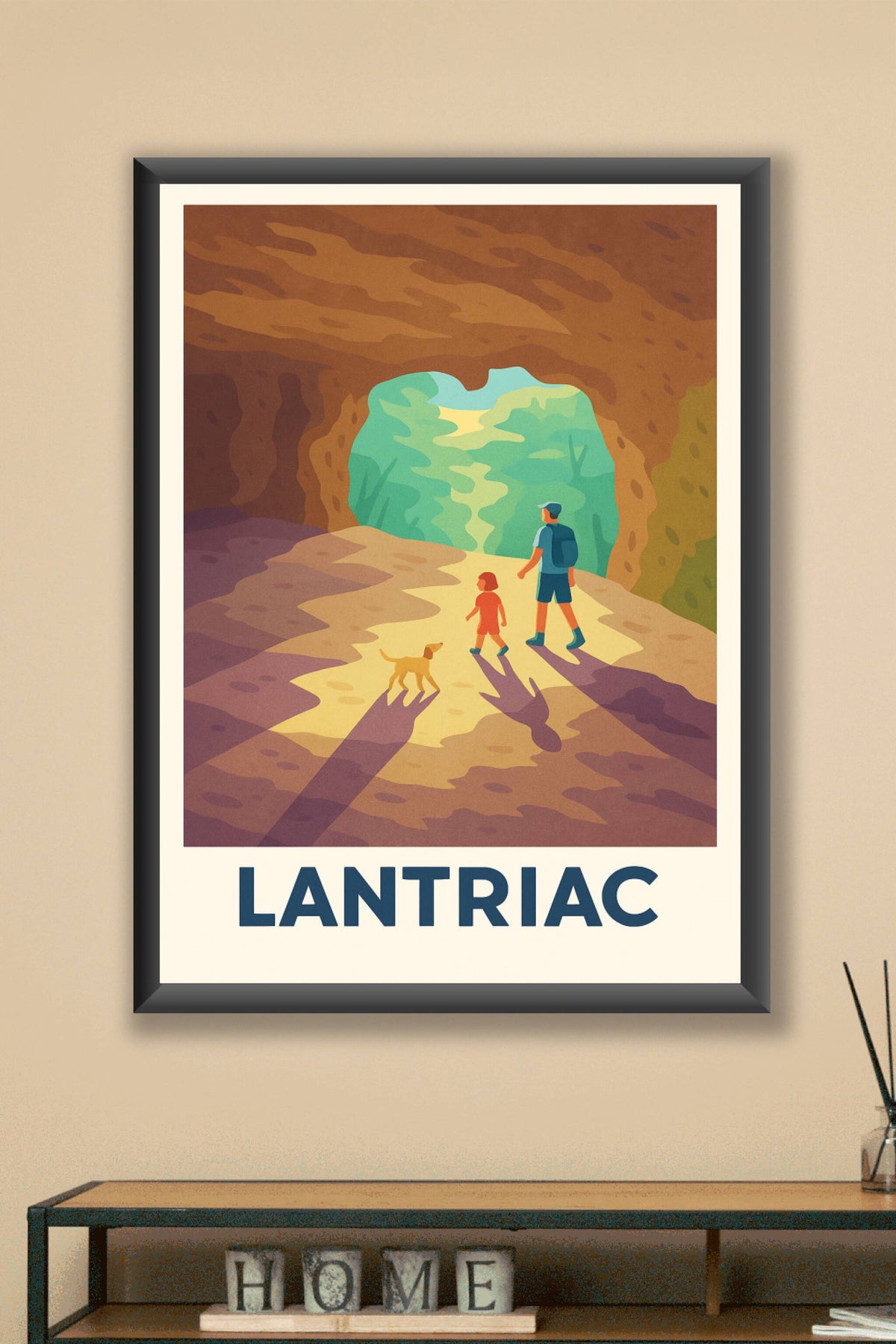 Affiche Lantriac — Évasion en pleine nature · poster d'art de Lantriac