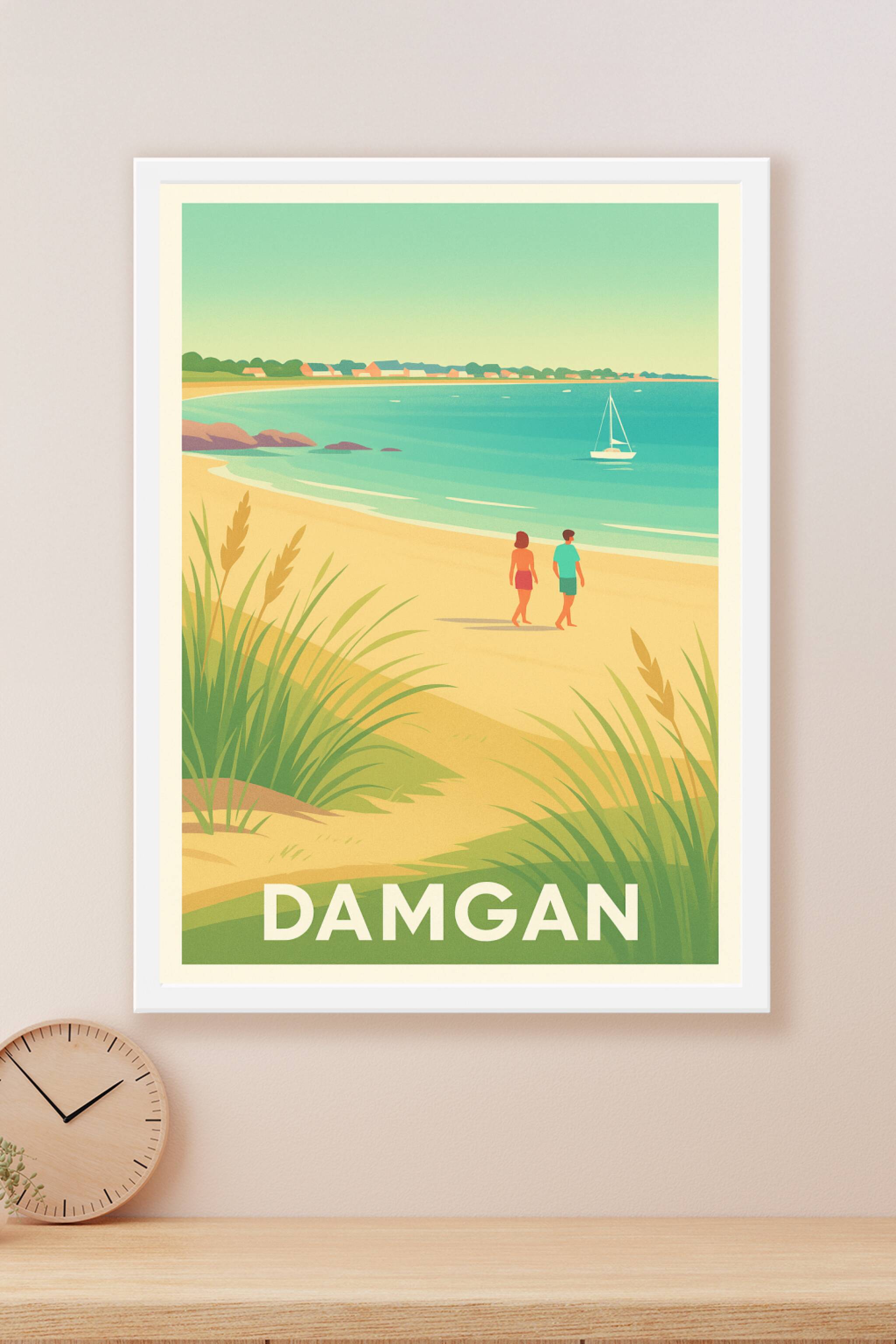 Affiche Damgan — Évasion et douceur en bord de mer · poster d'art de Damgan