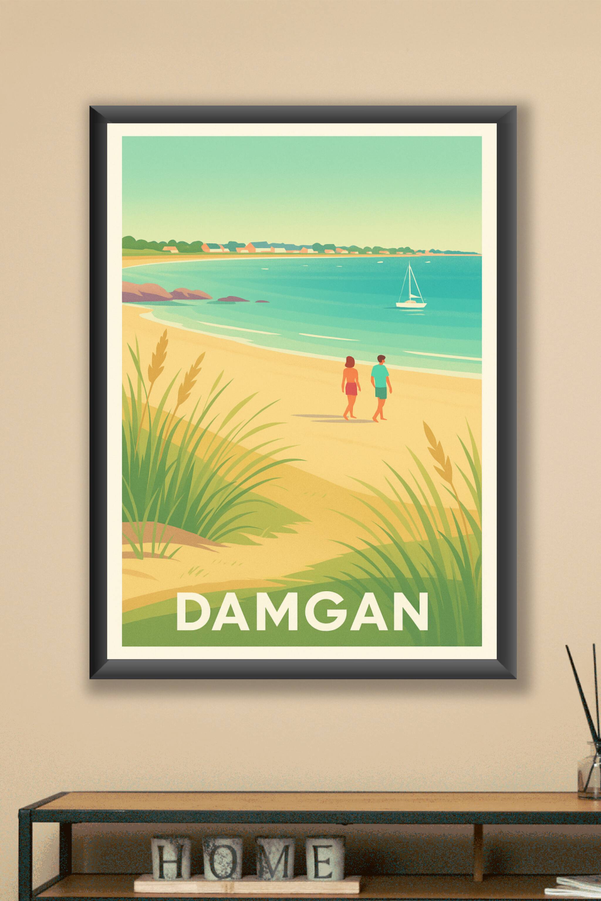 Affiche Damgan — Évasion et douceur en bord de mer · poster d'art de Damgan