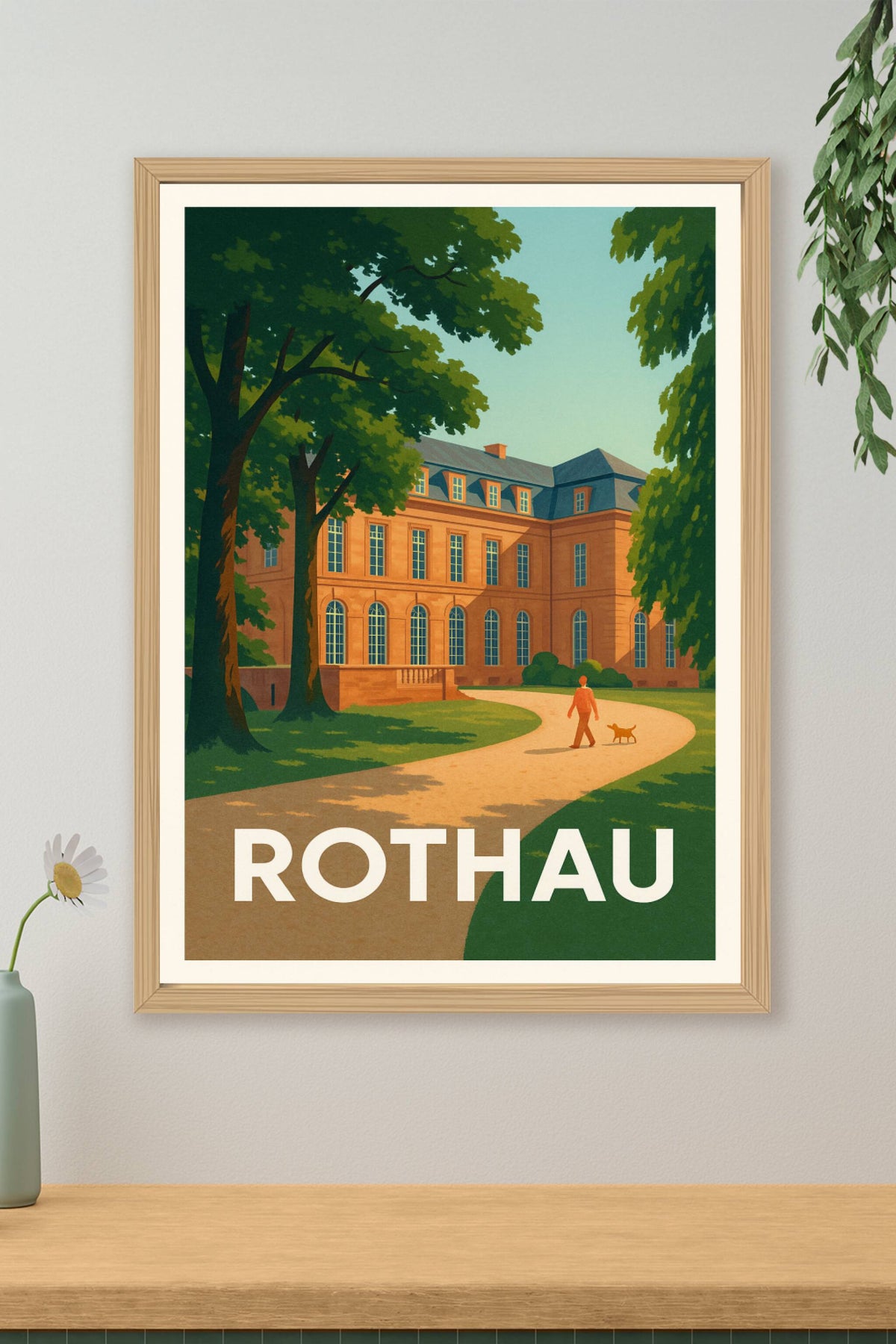 Affiche Rothau — Promenade sereine au cœur du patrimoine · poster d'art de Rothau