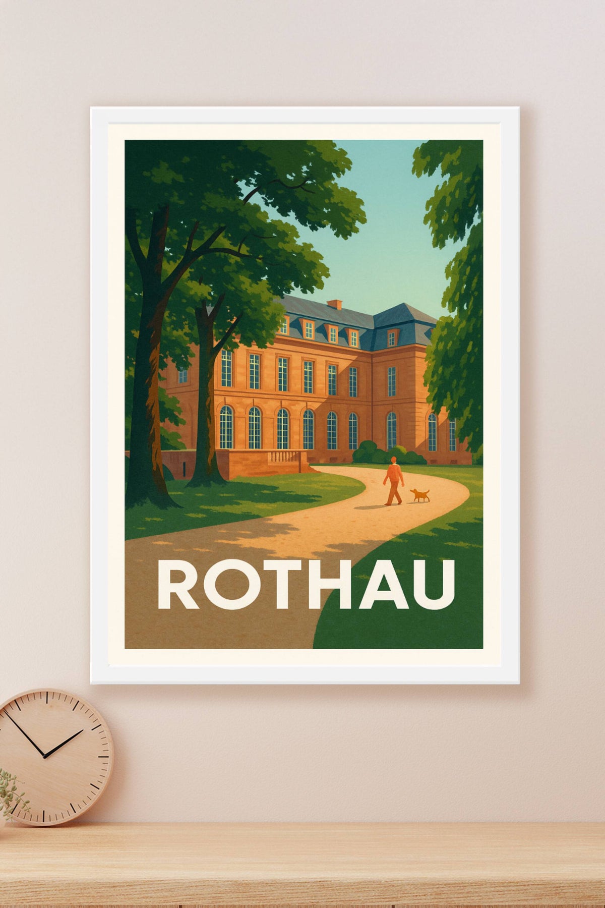 Affiche Rothau — Promenade sereine au cœur du patrimoine · poster d'art de Rothau
