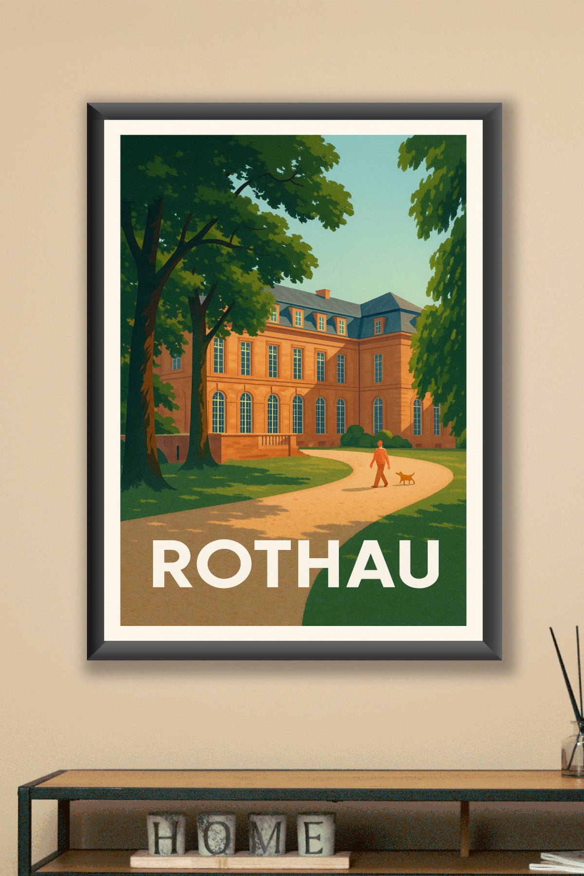 Affiche Rothau — Promenade sereine au cœur du patrimoine · poster d'art de Rothau