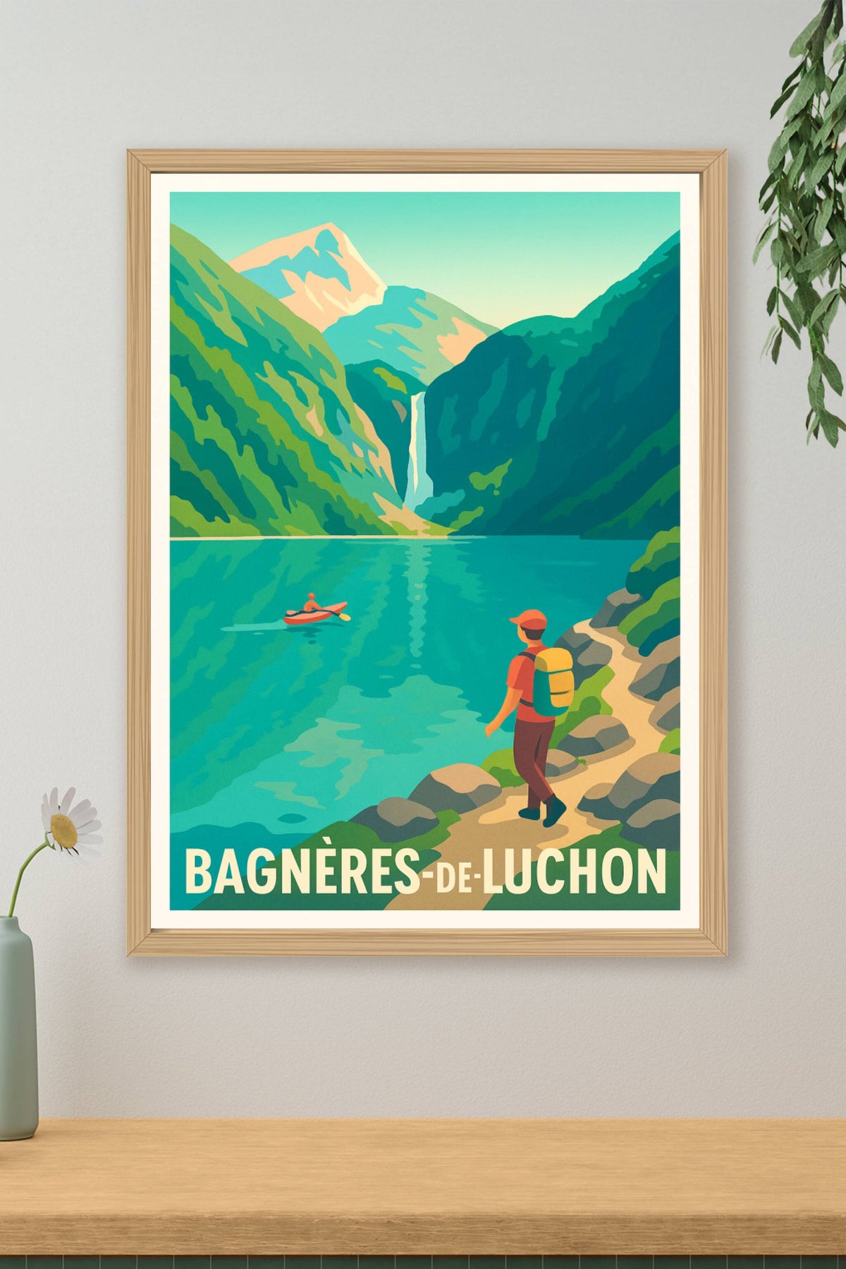 Affiche Bagnères-de-Luchon — Évasion Nature au Cœur des Pyrénées · poster d'art de Bagnères-de-Luchon