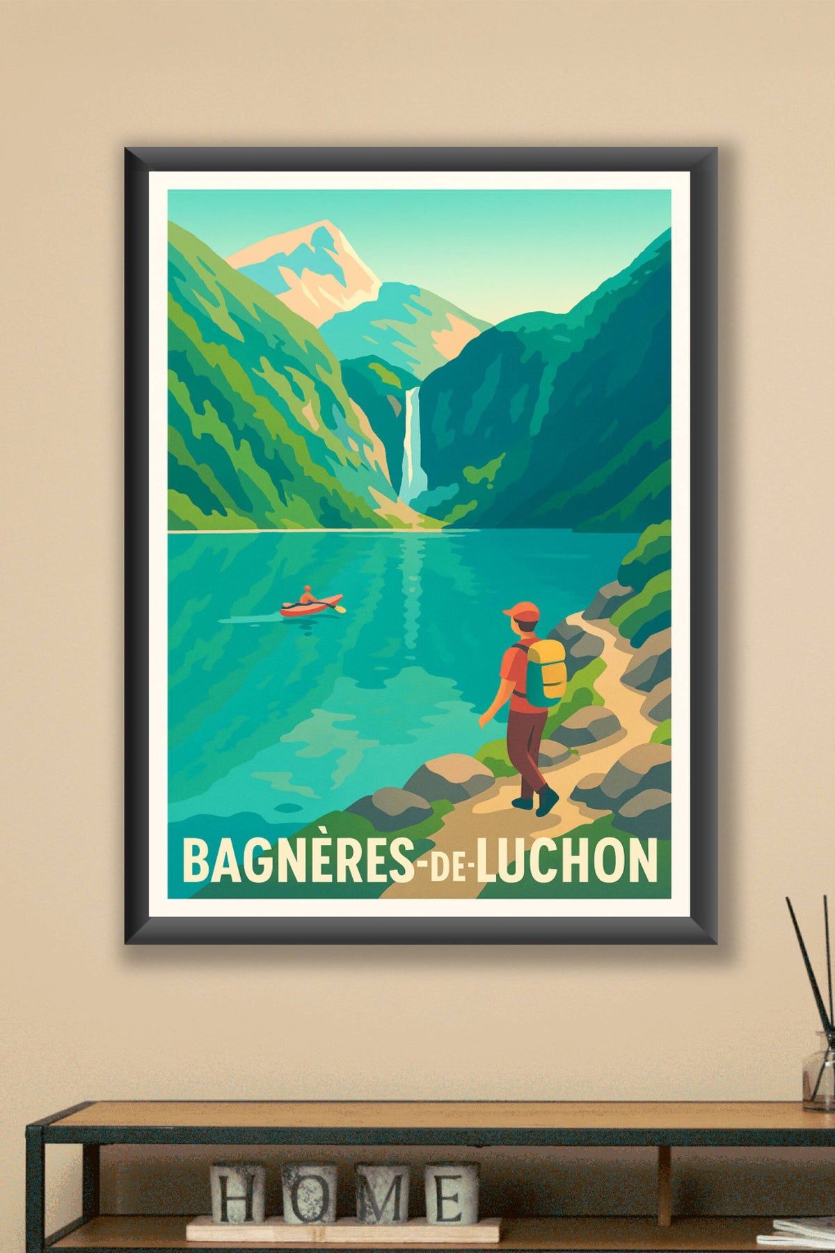 Affiche Bagnères-de-Luchon — Évasion Nature au Cœur des Pyrénées · poster d'art de Bagnères-de-Luchon