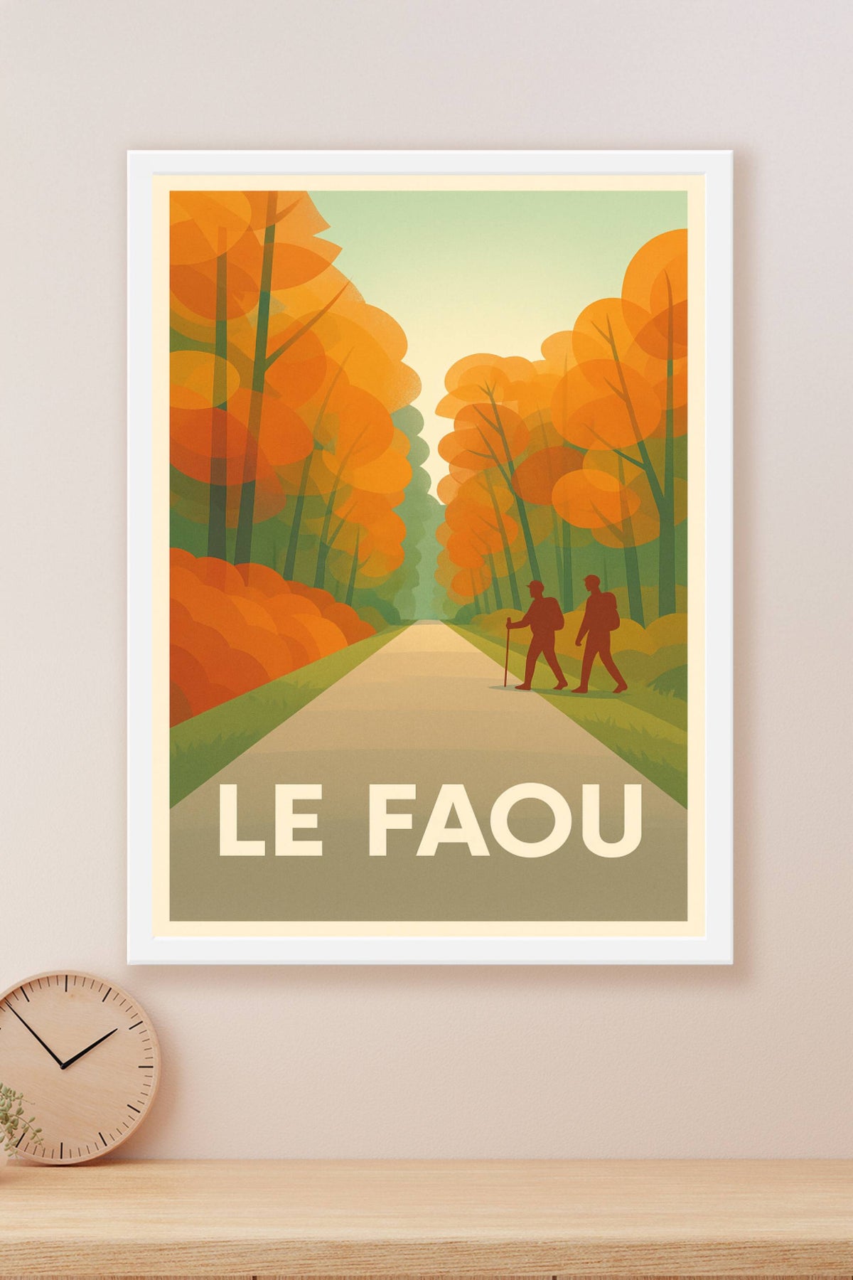 Affiche Le Faou — Promenade en automne au cœur de la nature · poster d'art de Le Faou