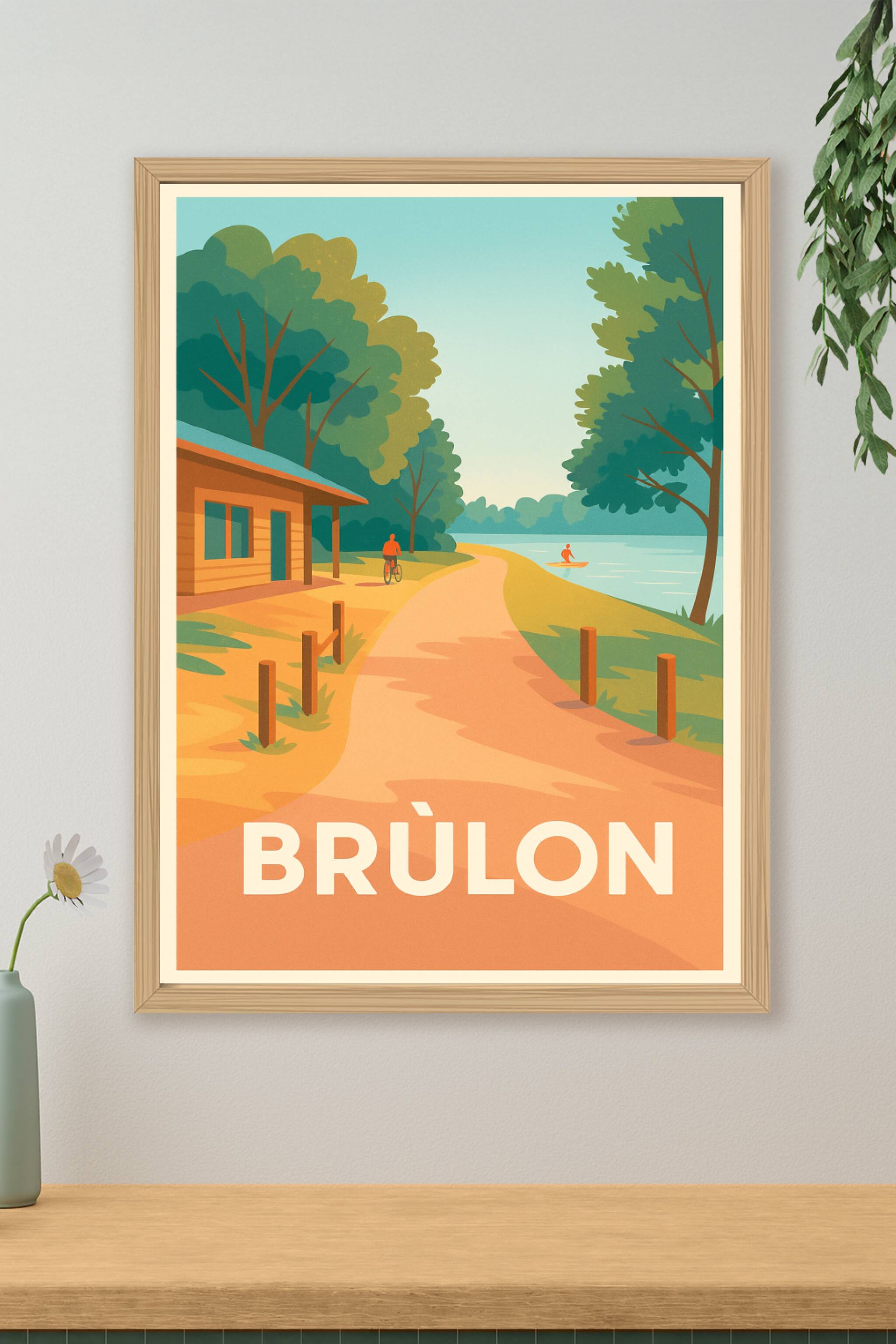 Affiche de Brûlon - Évasion nature au fil de l'eau