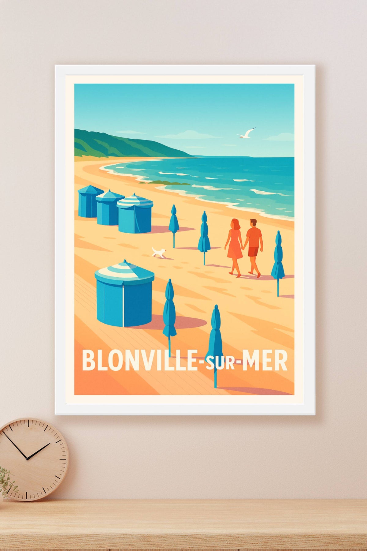 Affiche Blonville-sur-Mer — Douceur et sérénité au bord de l'océan · poster d'art de Blonville-sur-Mer