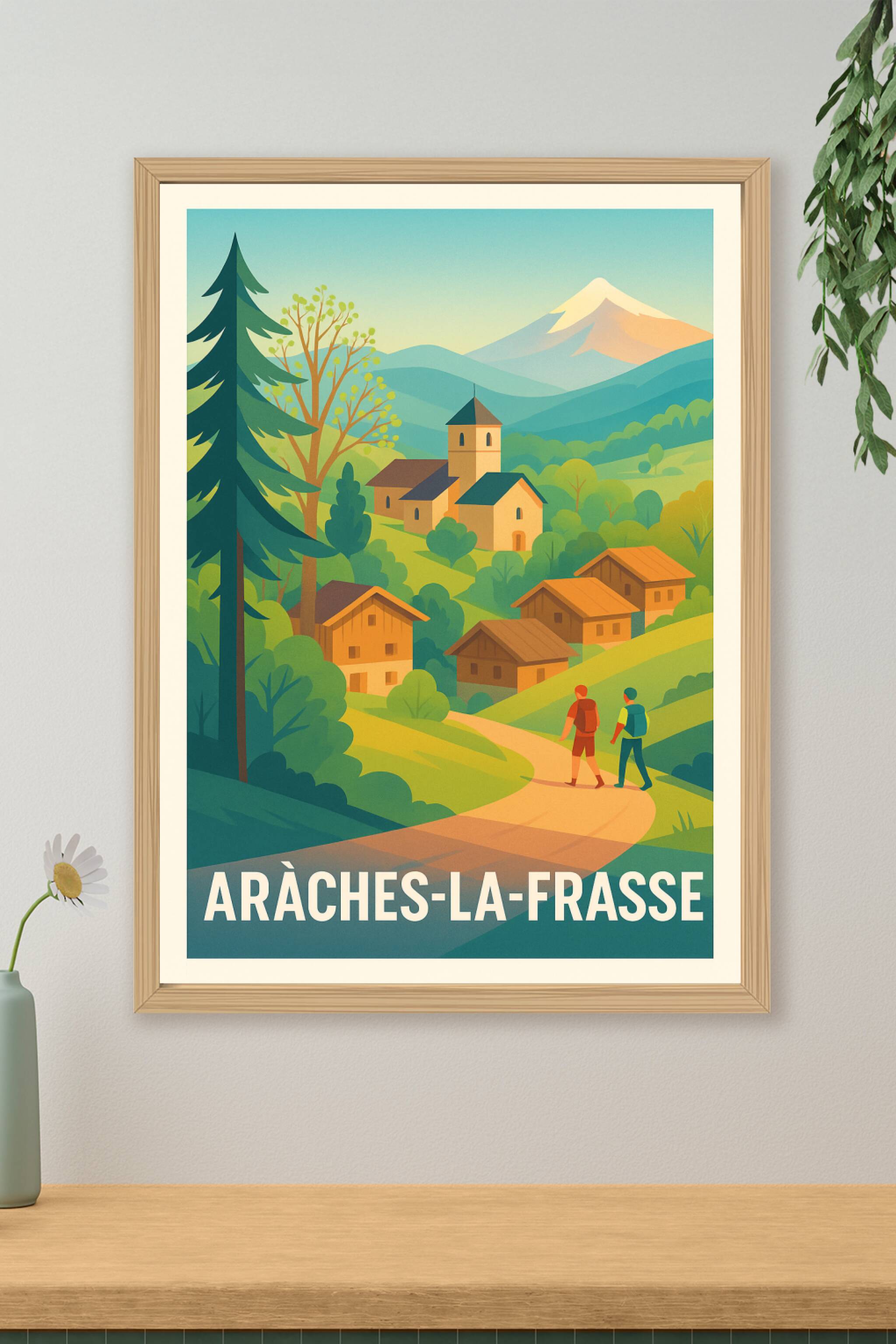 Affiche de Arâches-La-Frasse - Évasion en pleine nature alpine