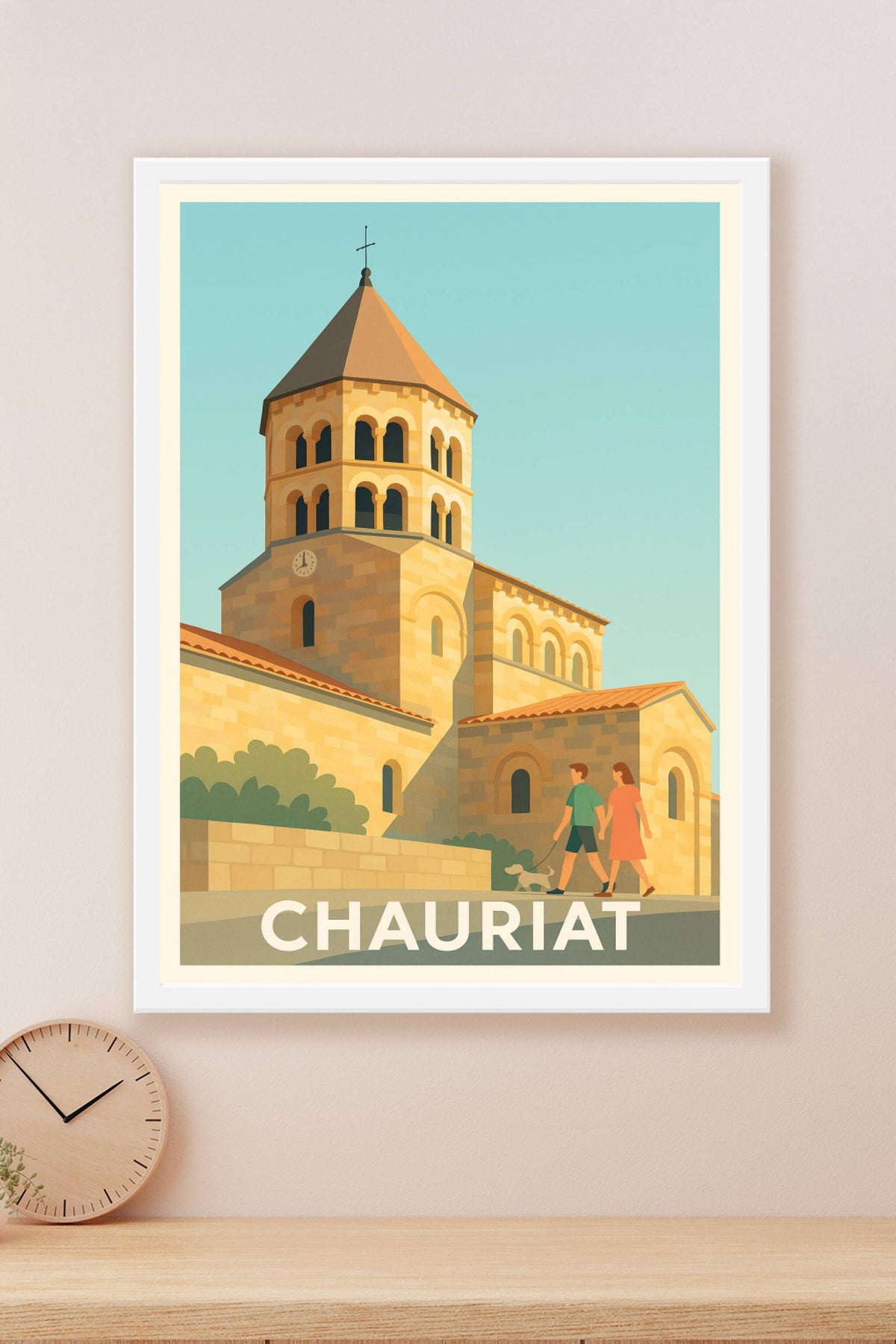 Affiche Chauriat — Charme et sérénité au cœur de l'Auvergne · poster d'art de Chauriat