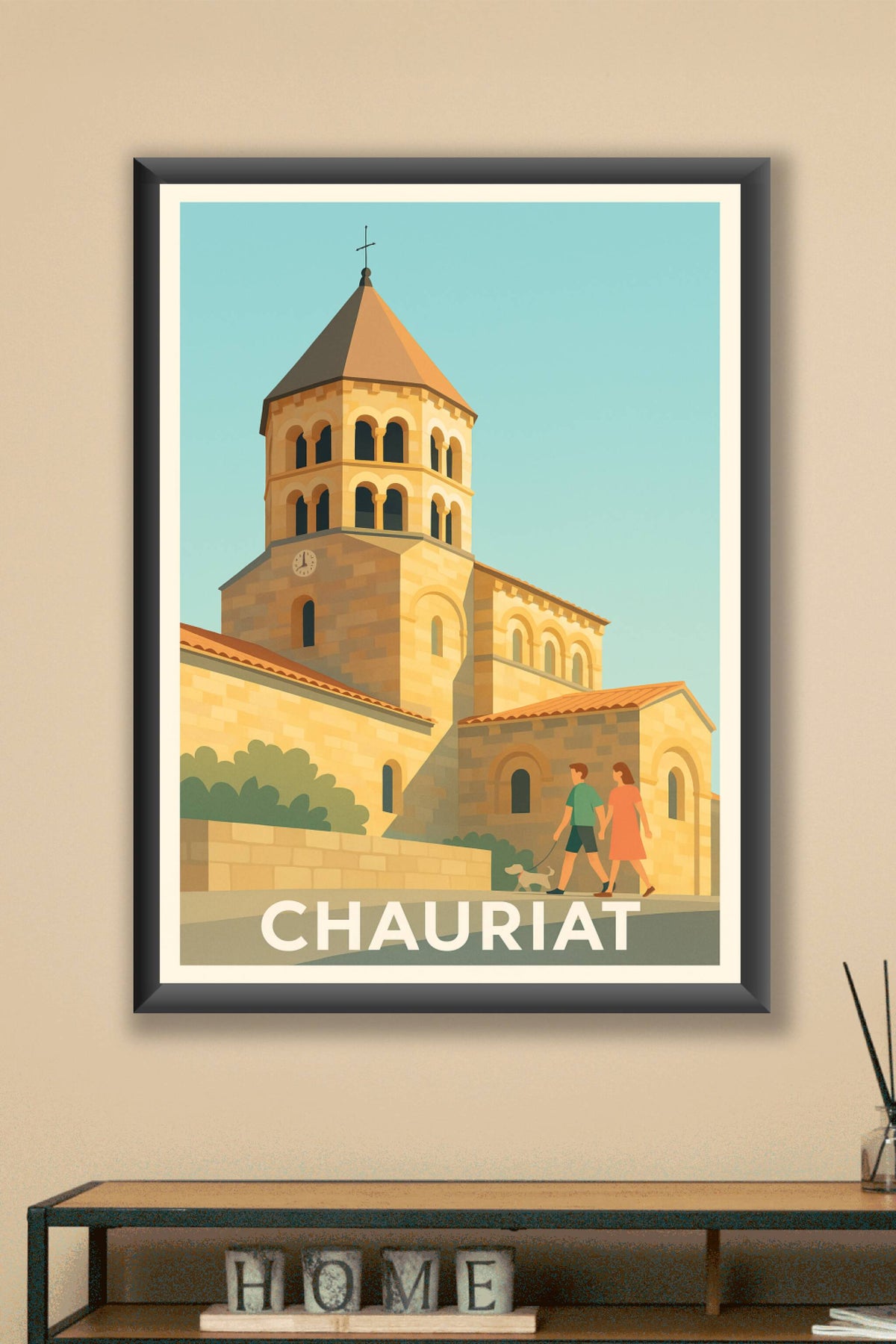 Affiche Chauriat — Charme et sérénité au cœur de l'Auvergne · poster d'art de Chauriat