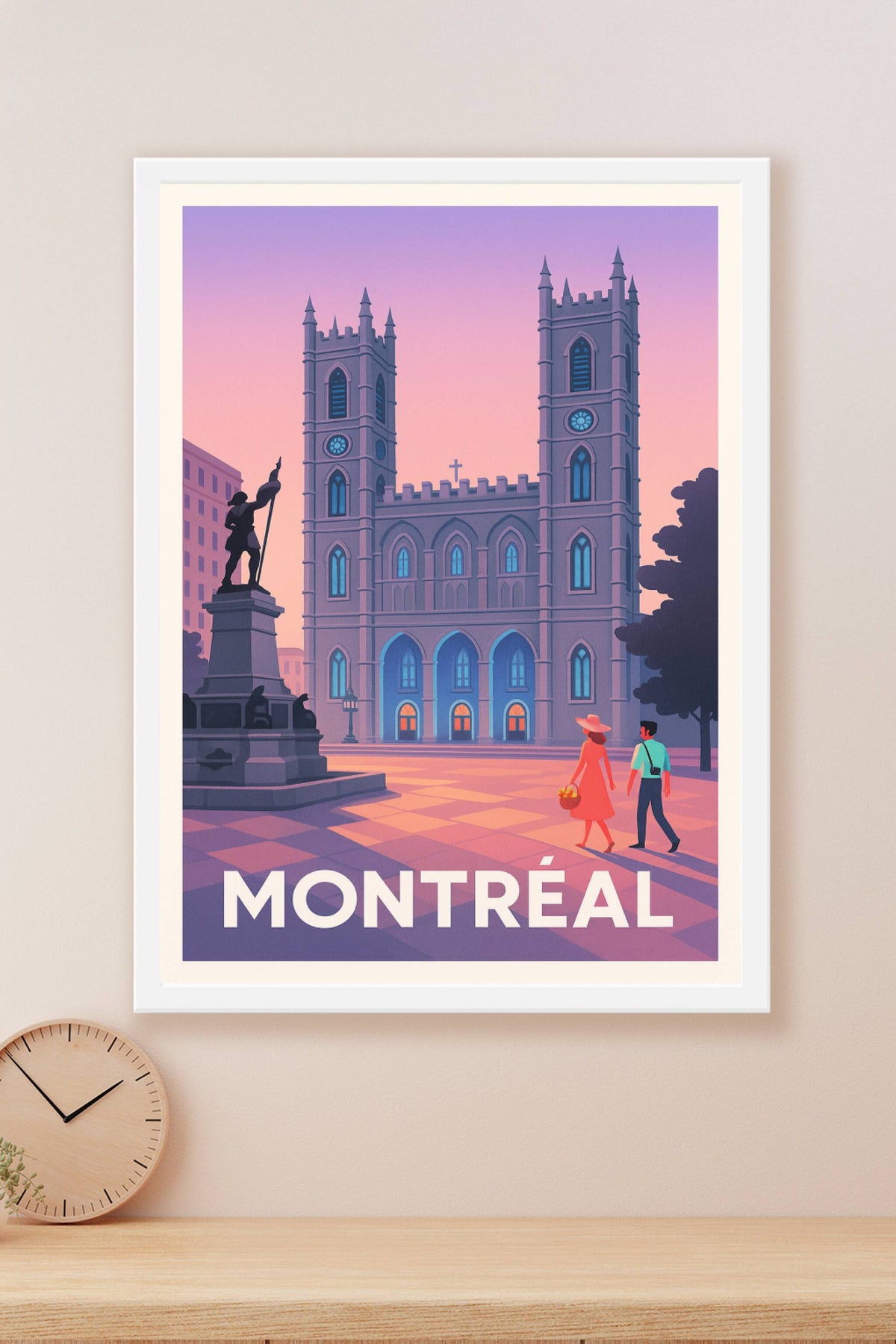 Affiche Montréal — Charme et histoire en lumière douce · poster d'art de Montréal