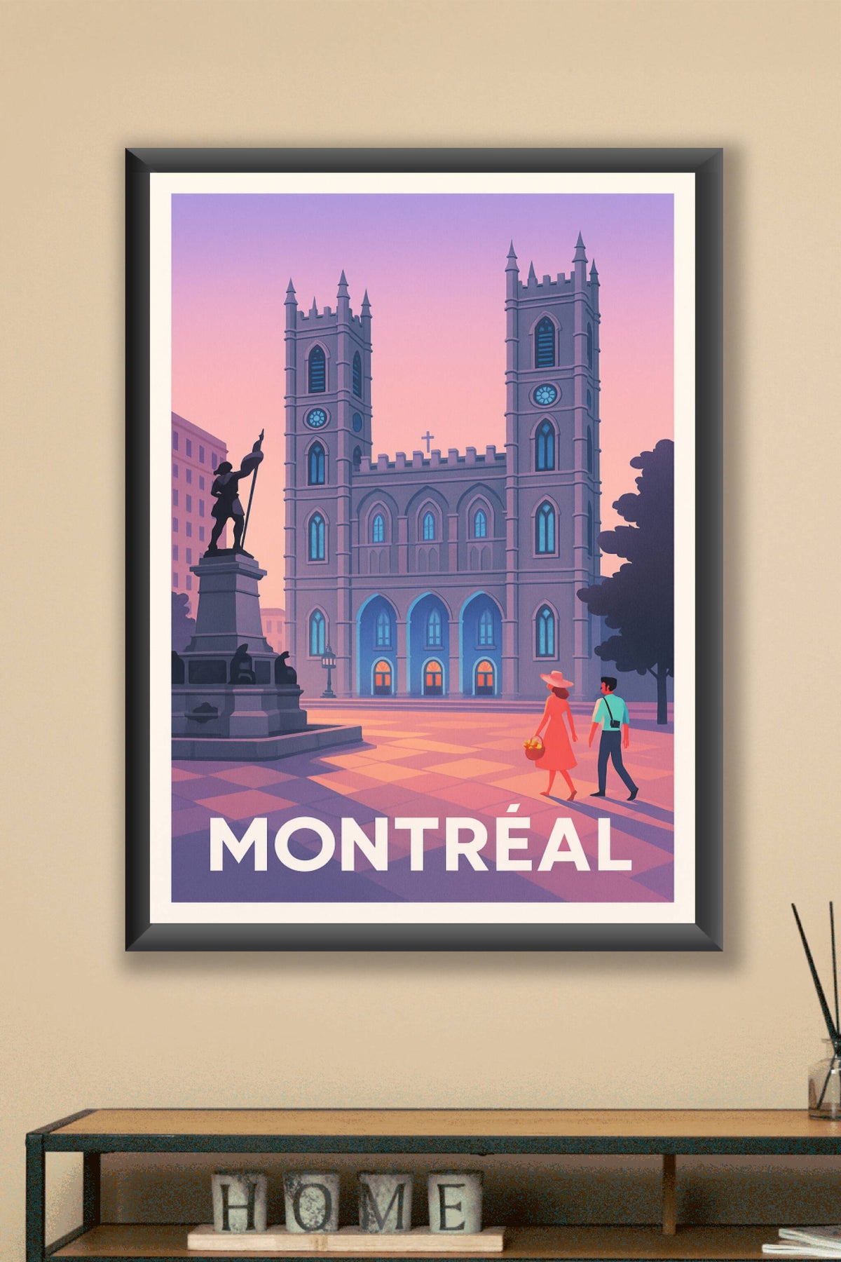 Affiche Montréal — Charme et histoire en lumière douce · poster d'art de Montréal