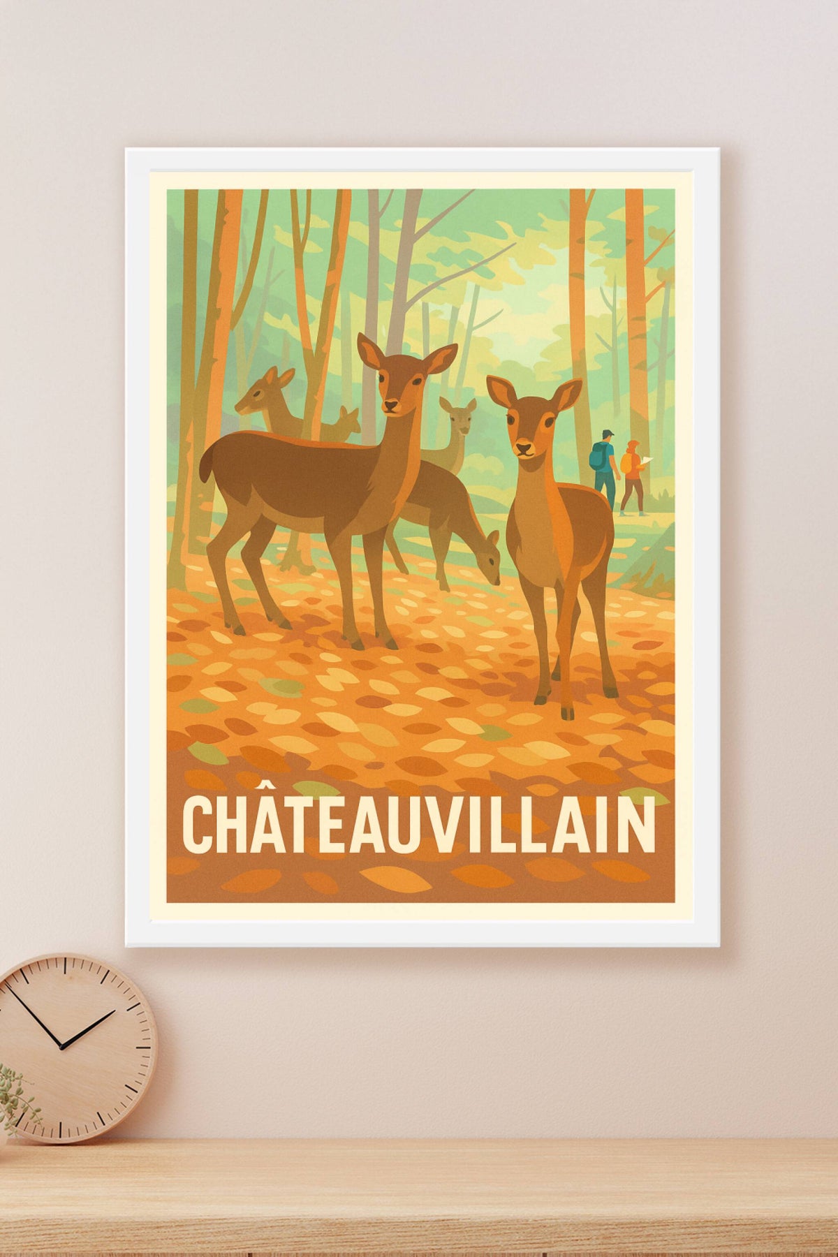 Affiche Châteauvillain — La nature à l'état pur · poster d'art de Châteauvillain