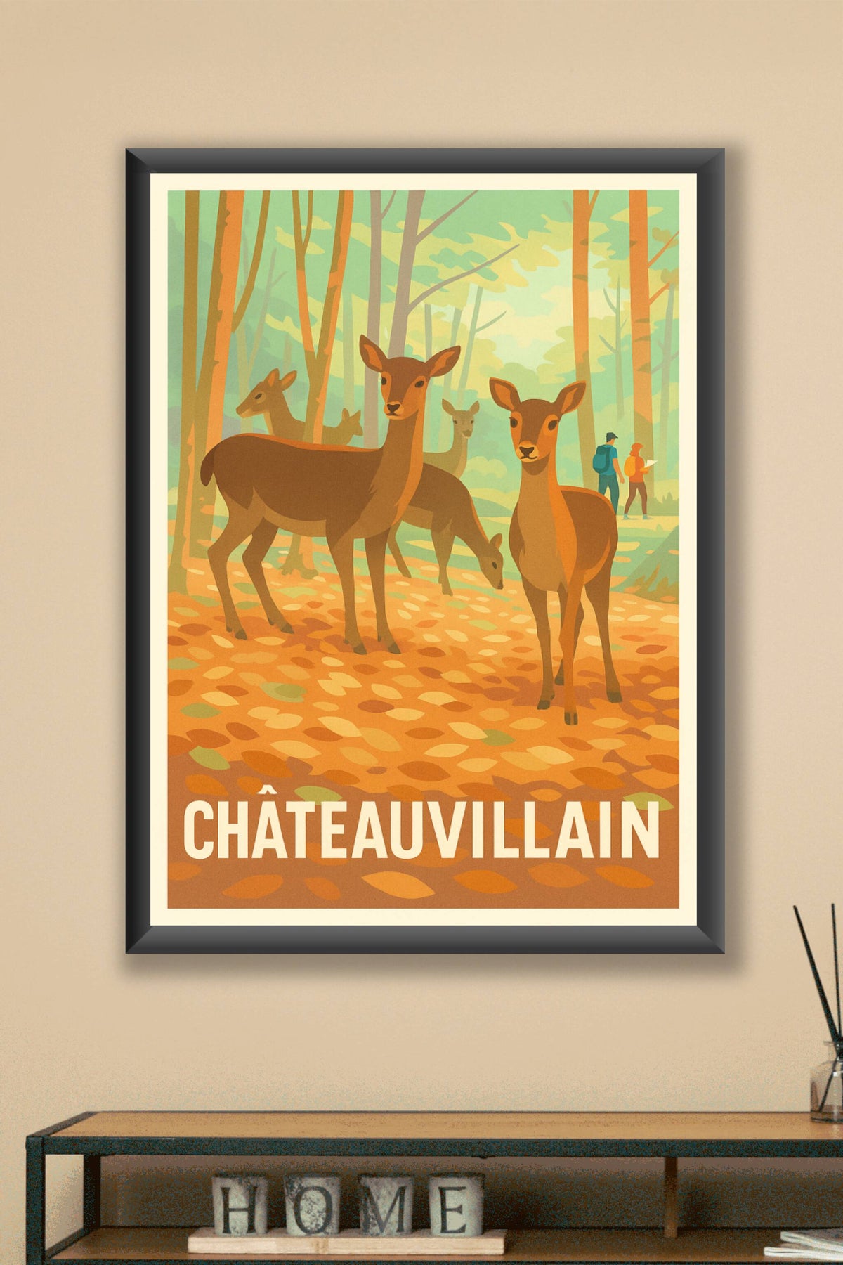Affiche Châteauvillain — La nature à l'état pur · poster d'art de Châteauvillain