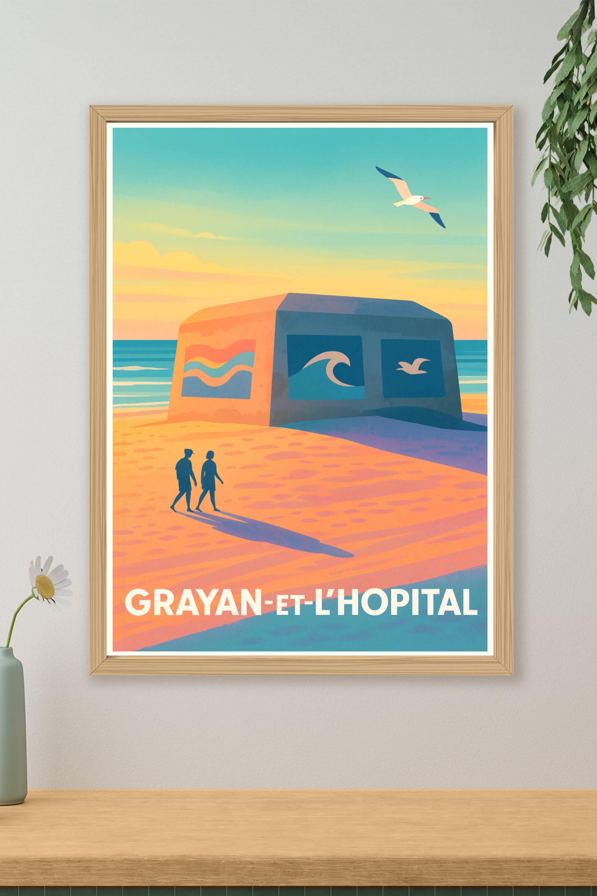 Affiche de Grayan-et-l'Hopital - L'Évasion Côtière Authentique